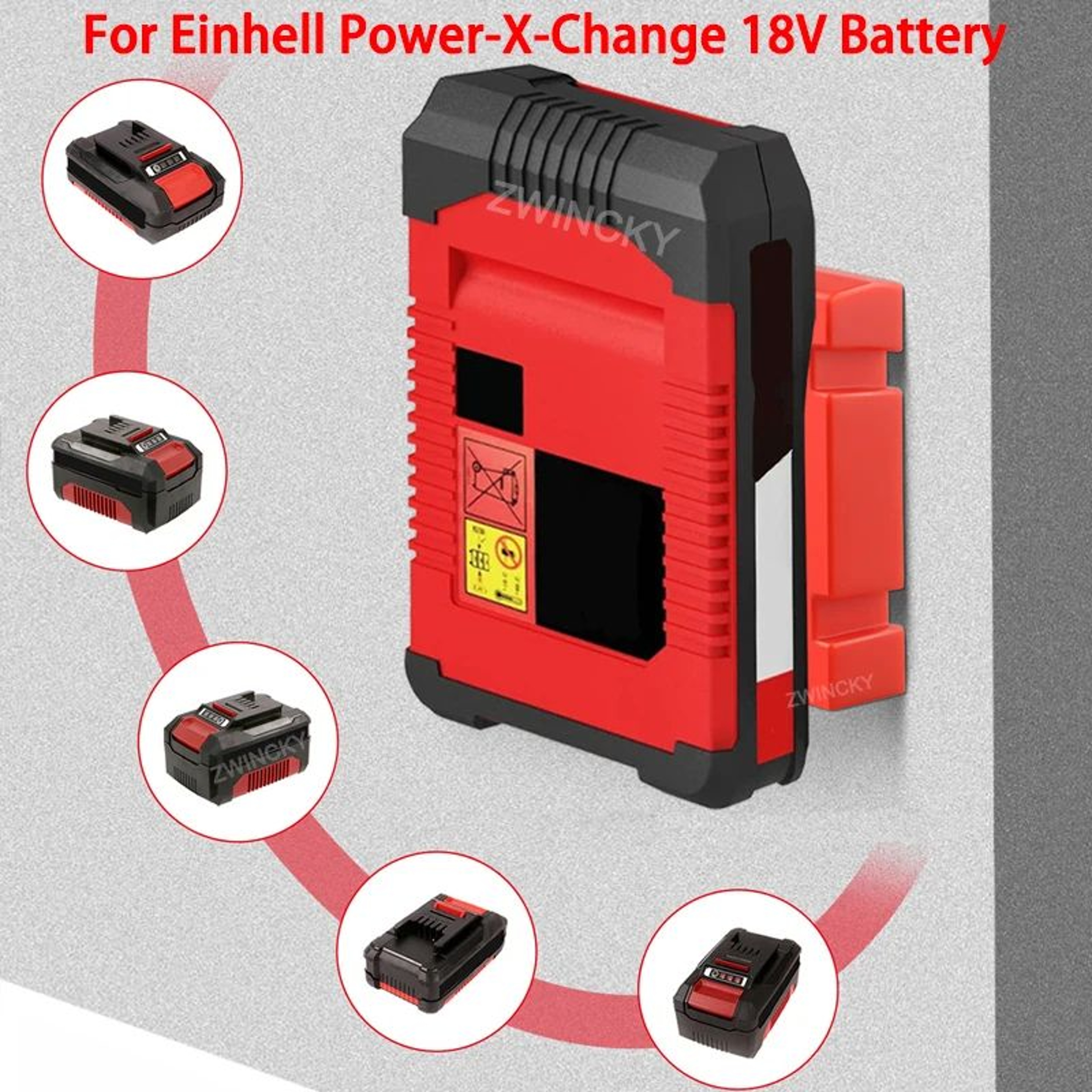 18V Battery Wall Mount Holder For Secure Storage And Workshop Organization 5