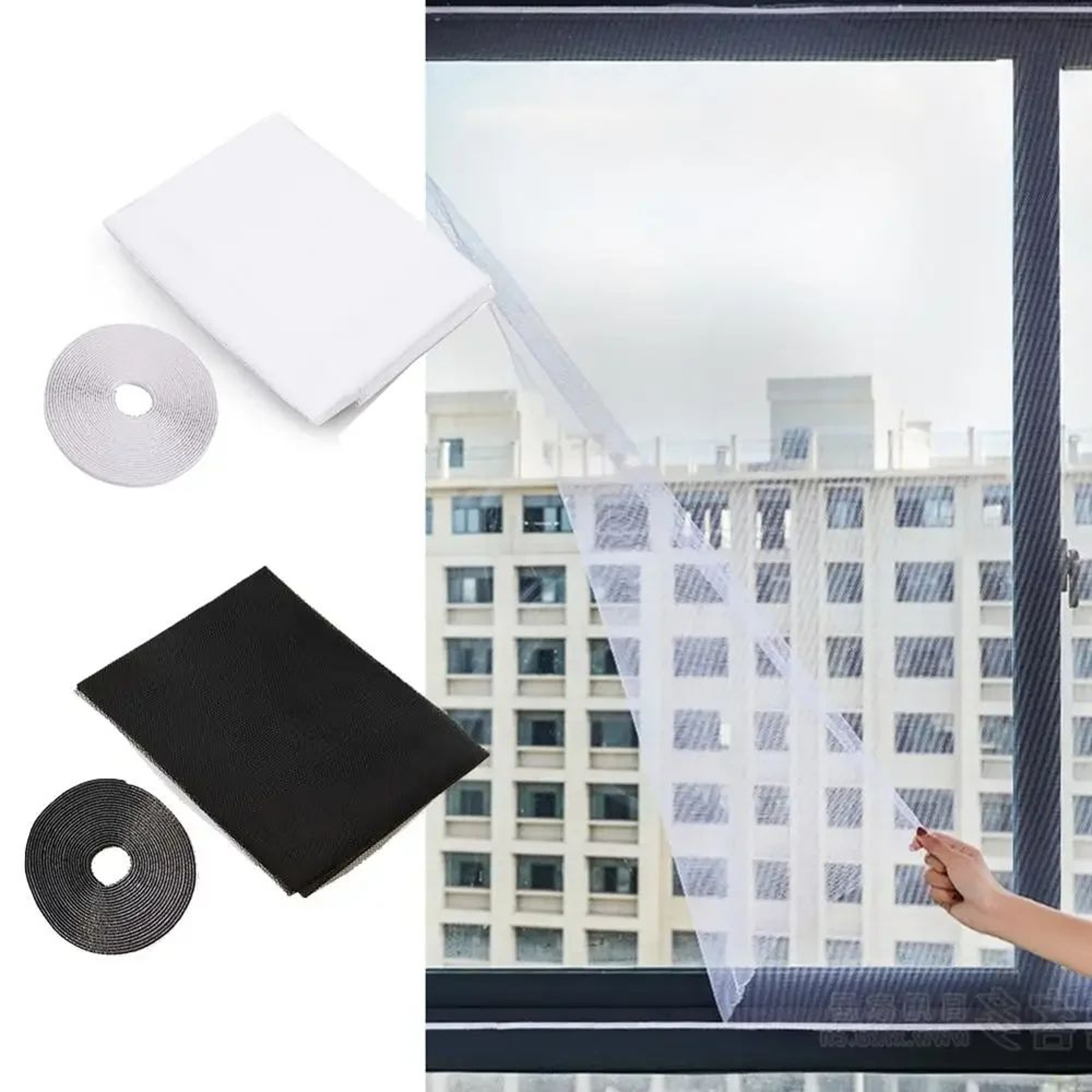 SelfAdhesive Mosquito Net Screen For Doors And Windows With Insect Protection Mesh 0