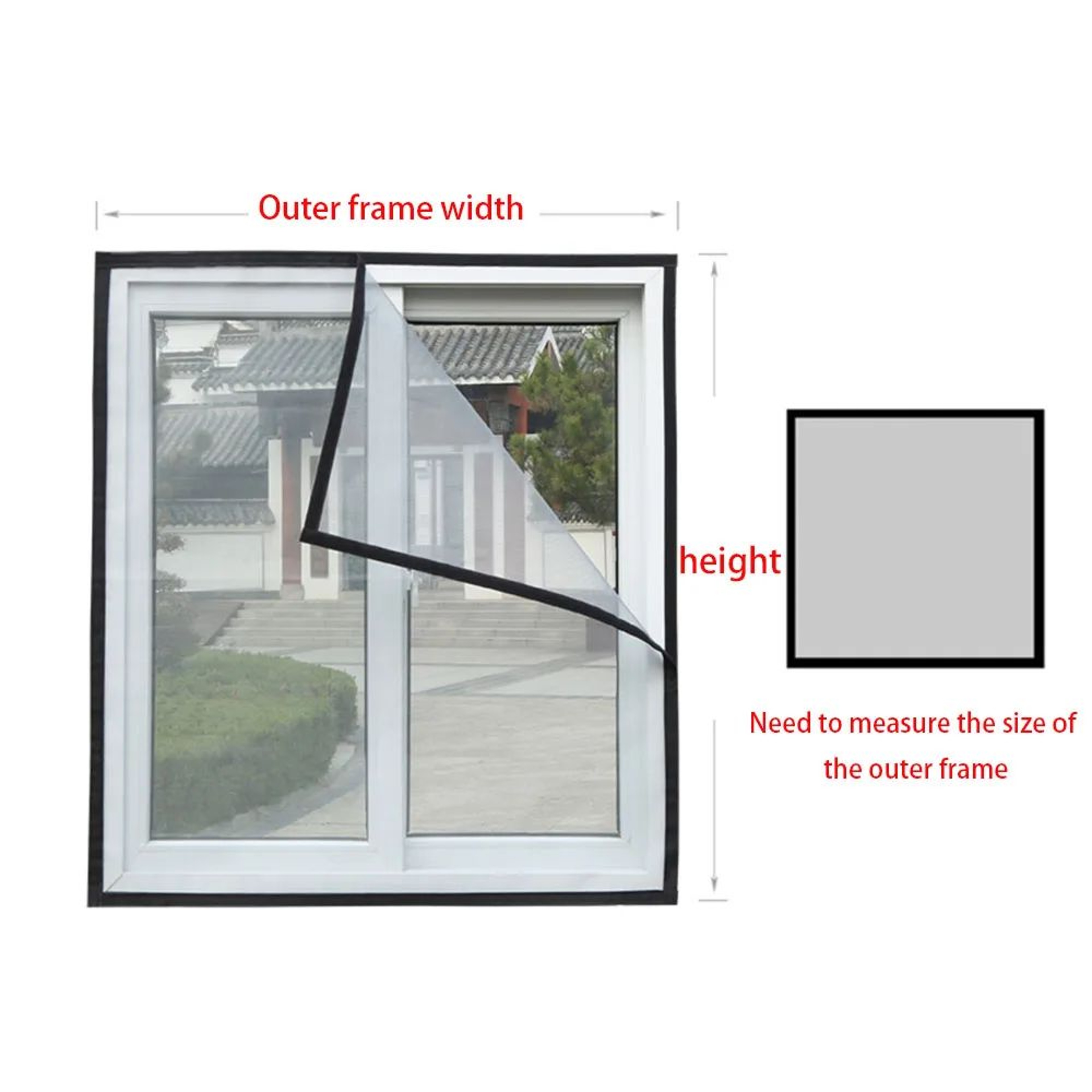 SelfAdhesive Mosquito Window Screen Mesh For Insect Protection And Fresh Air 1