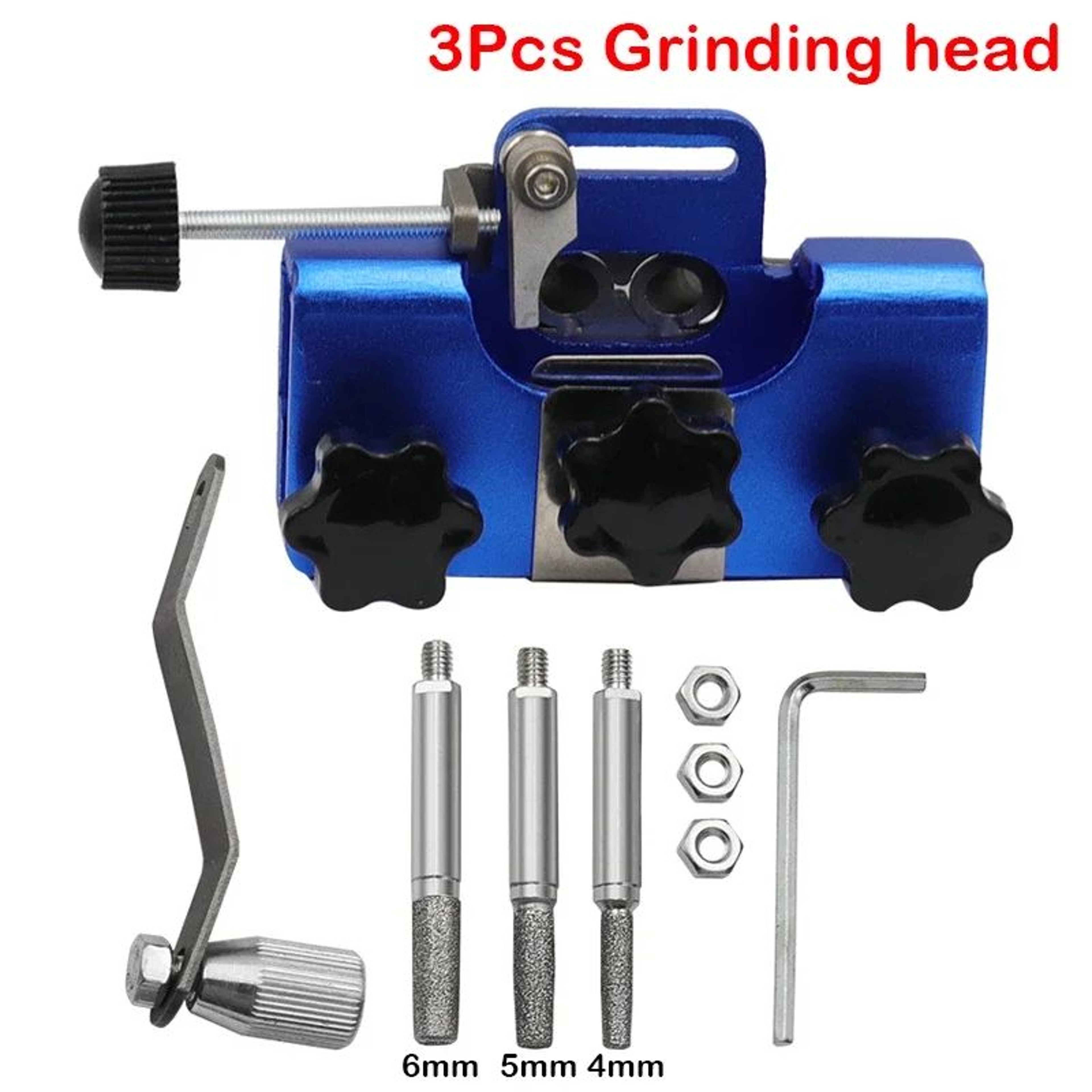 Manual Chainsaw Chain Sharpener With 3 Grinding Heads For Precise Blade Maintenance 8
