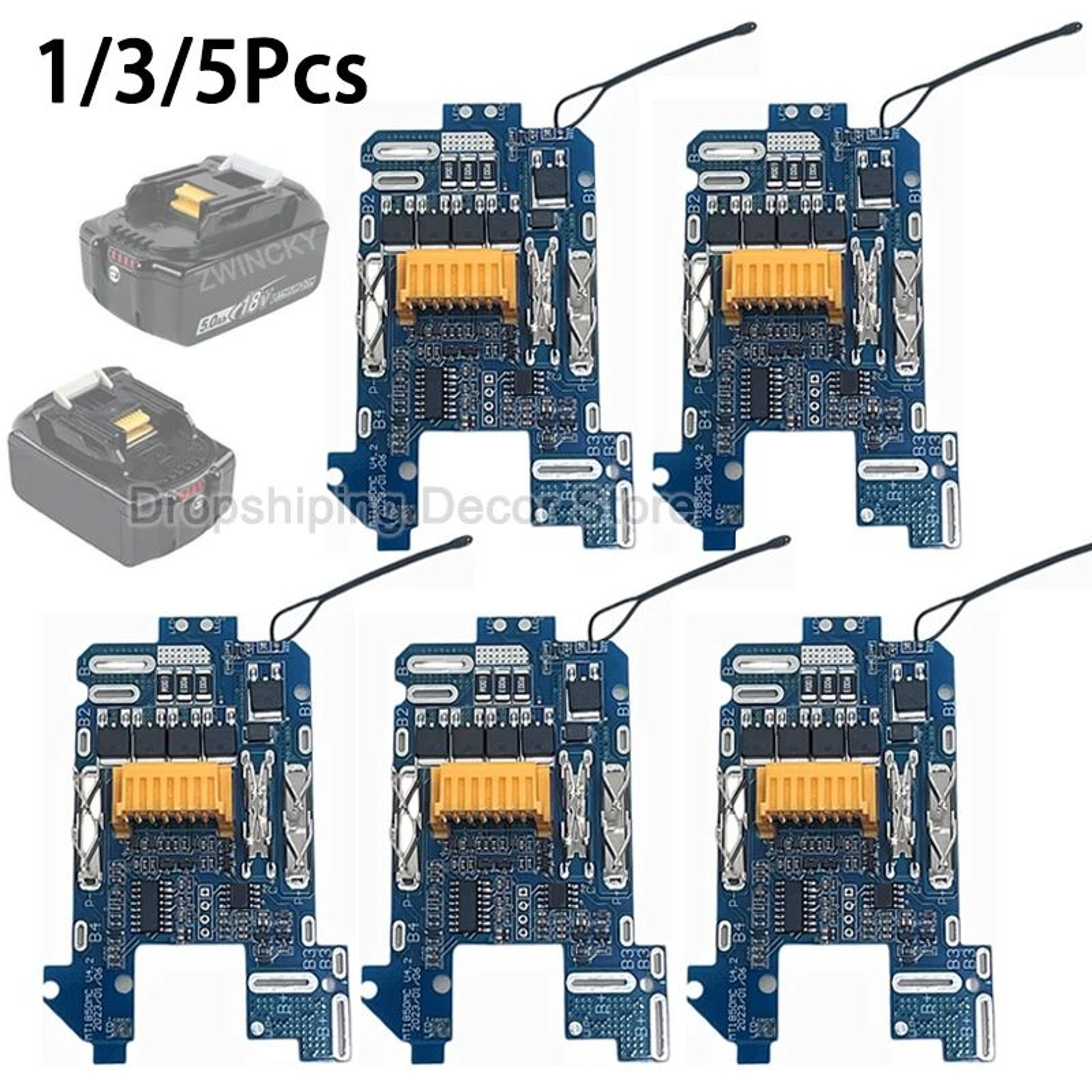 18V Battery BMS Protection Circuit Board Replacement For BL1830 BL1840 BL1850 BL1860 0