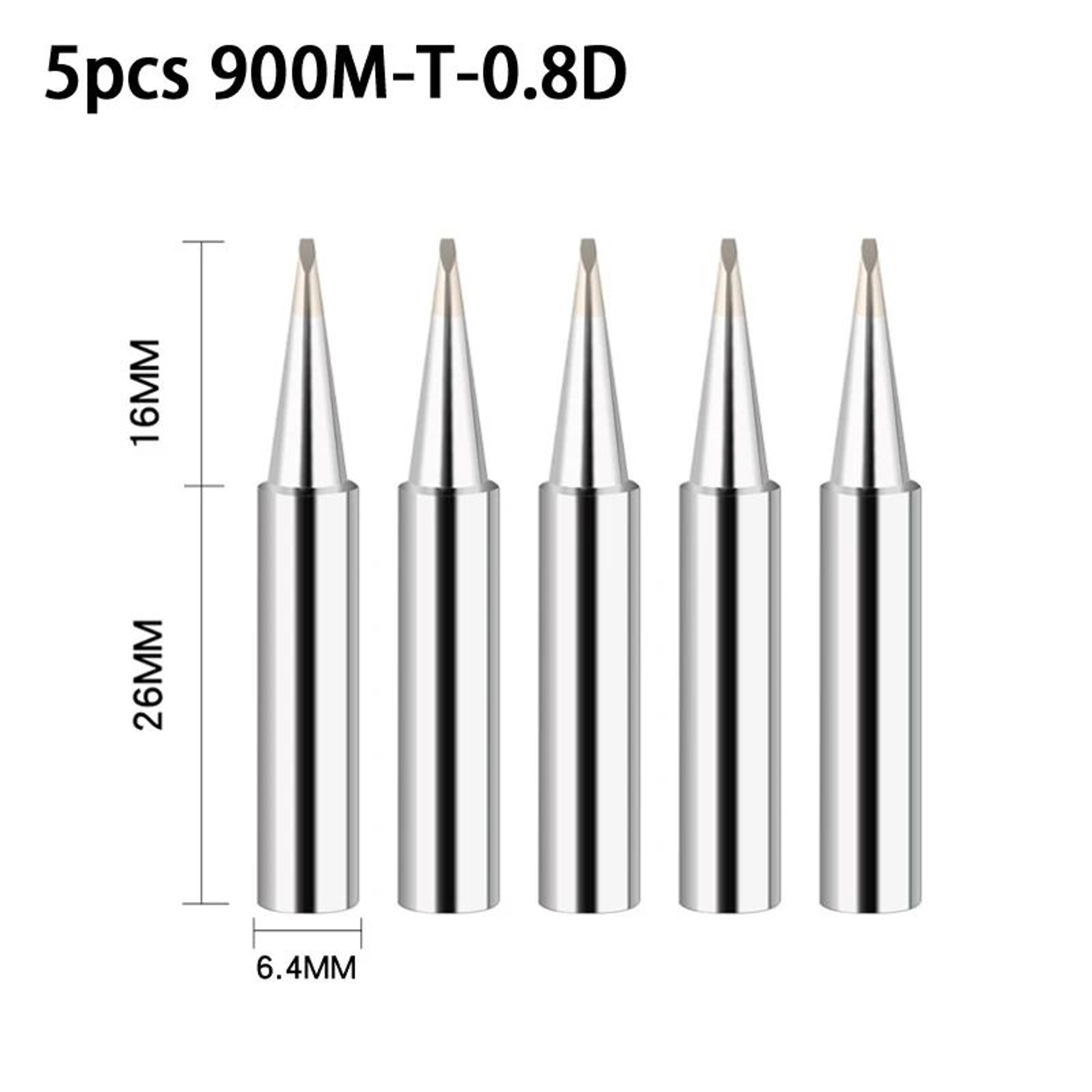 5PCS 900MT Soldering Iron Tips Set For Precision Electronics Repair 8