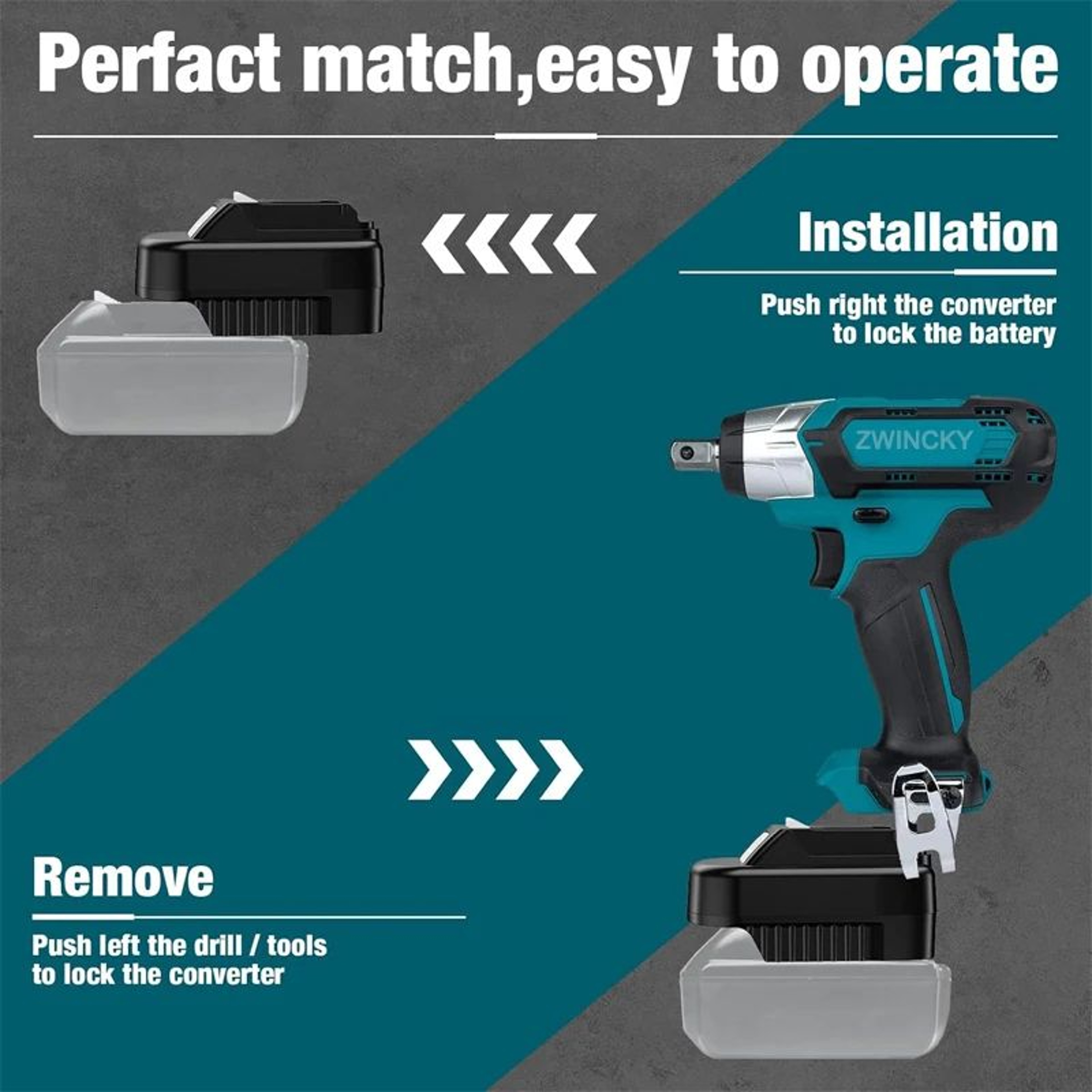 18V To 12V Lithium Battery Adapter Converter For Cordless Power Tools 4