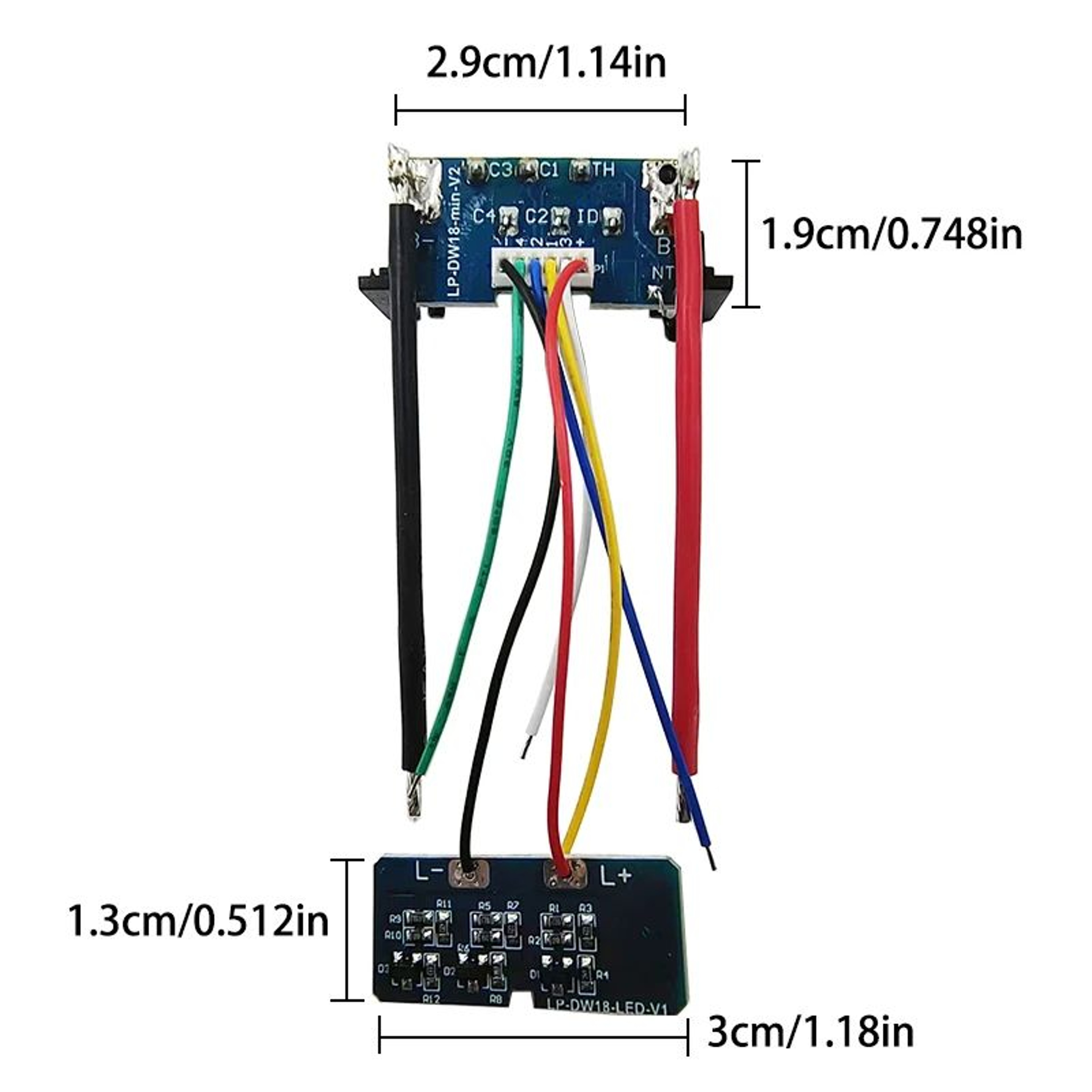 DCB180 18V 20V Lithium Battery BMS PCB Charging Protection Circuit Board 0