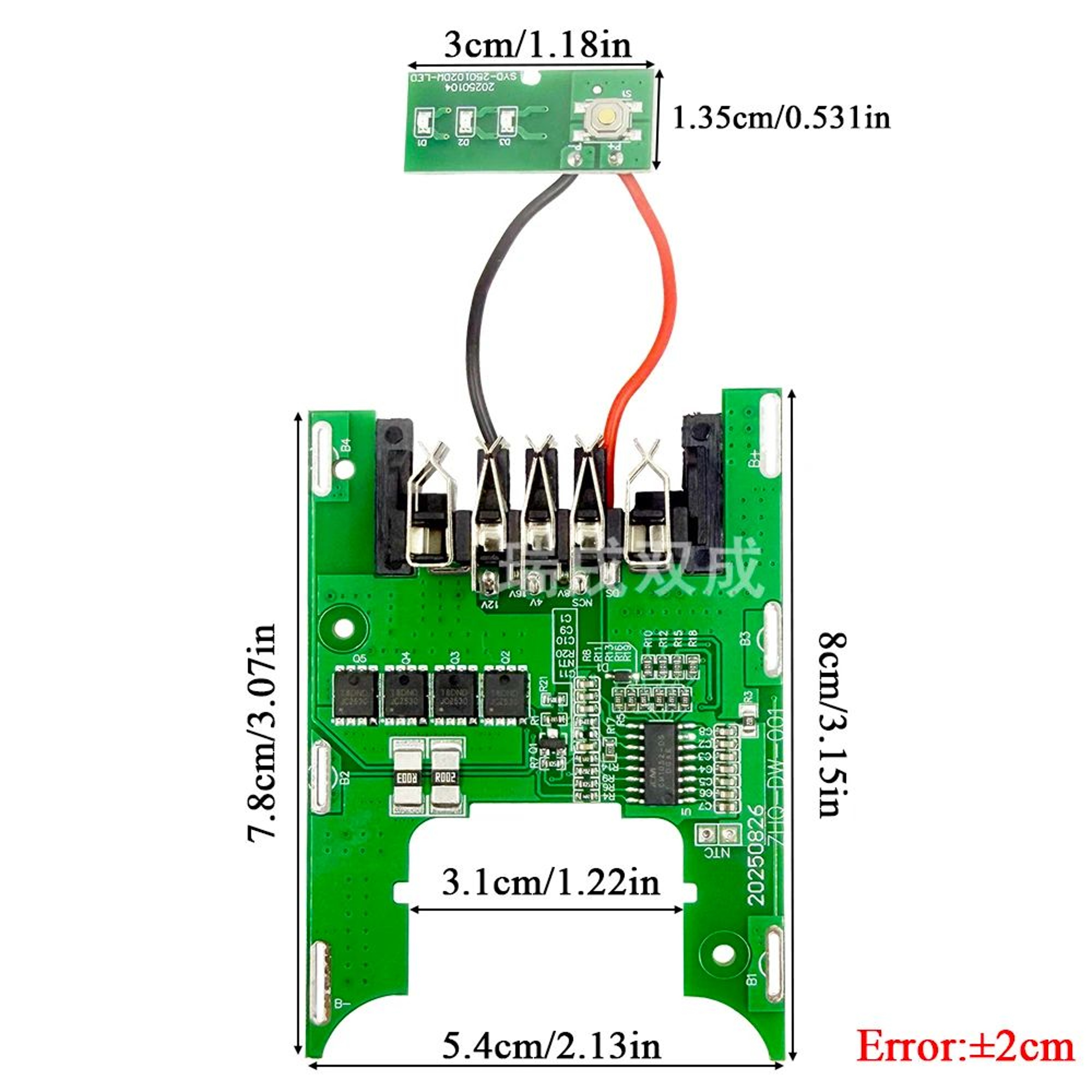18V 20V Lithium Battery Replacement Case With PCB Charging Protection Board For DCB200 4