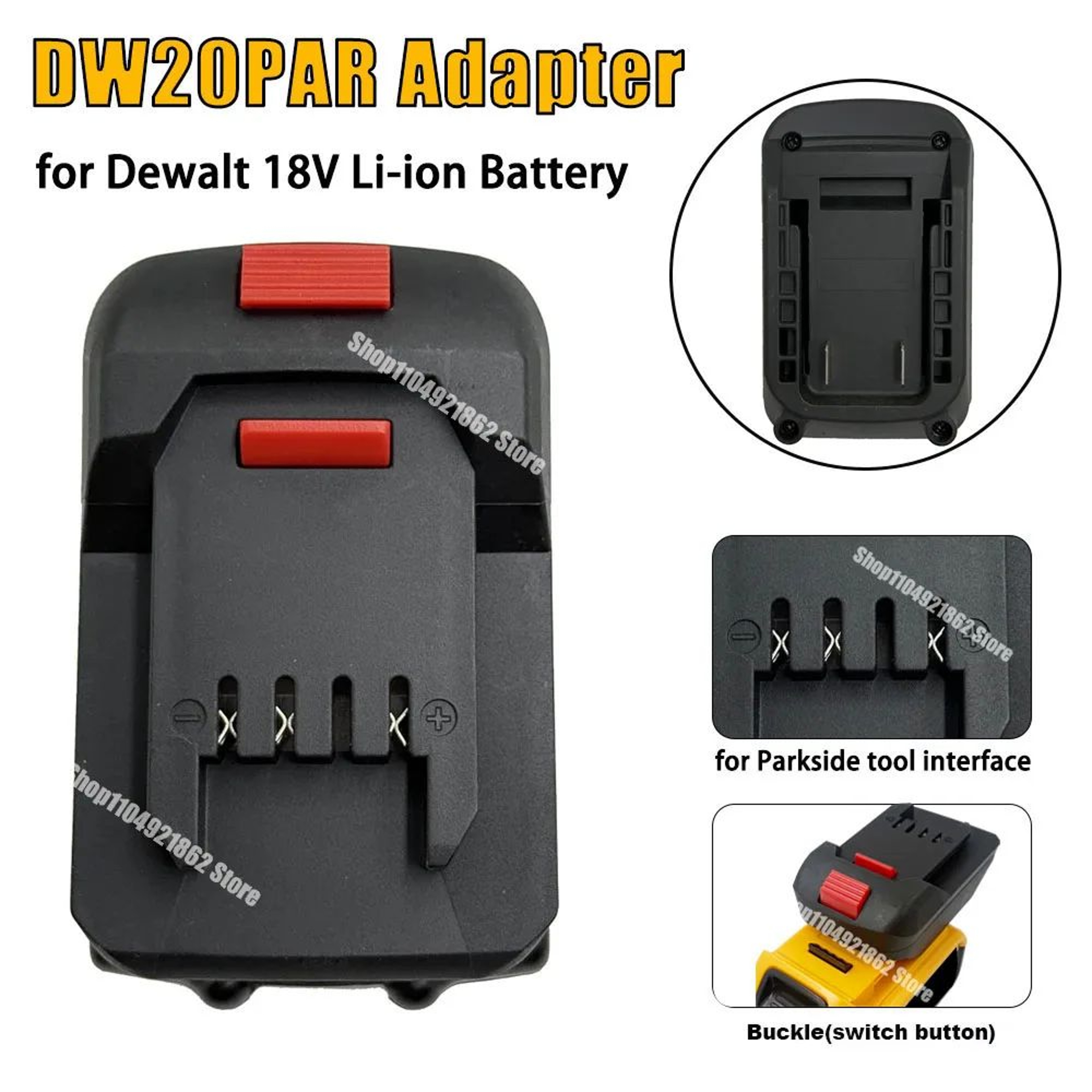 18V 20V Lithium Battery Adapter Converter For 20V Cordless Power Tools 0