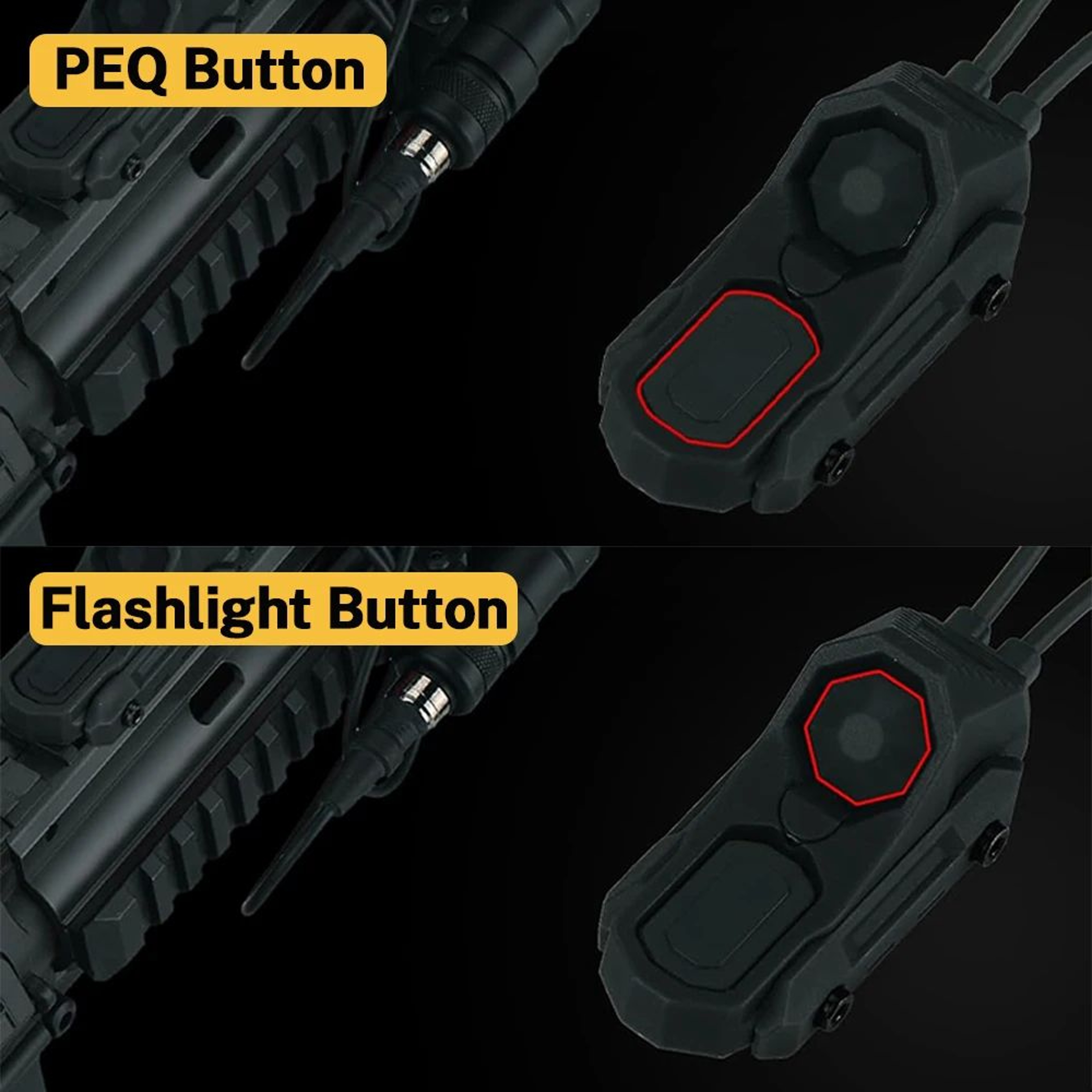 Dual Function Tactical Pressure Switch For PEQ15 NGAL Laser And Flashlight 4