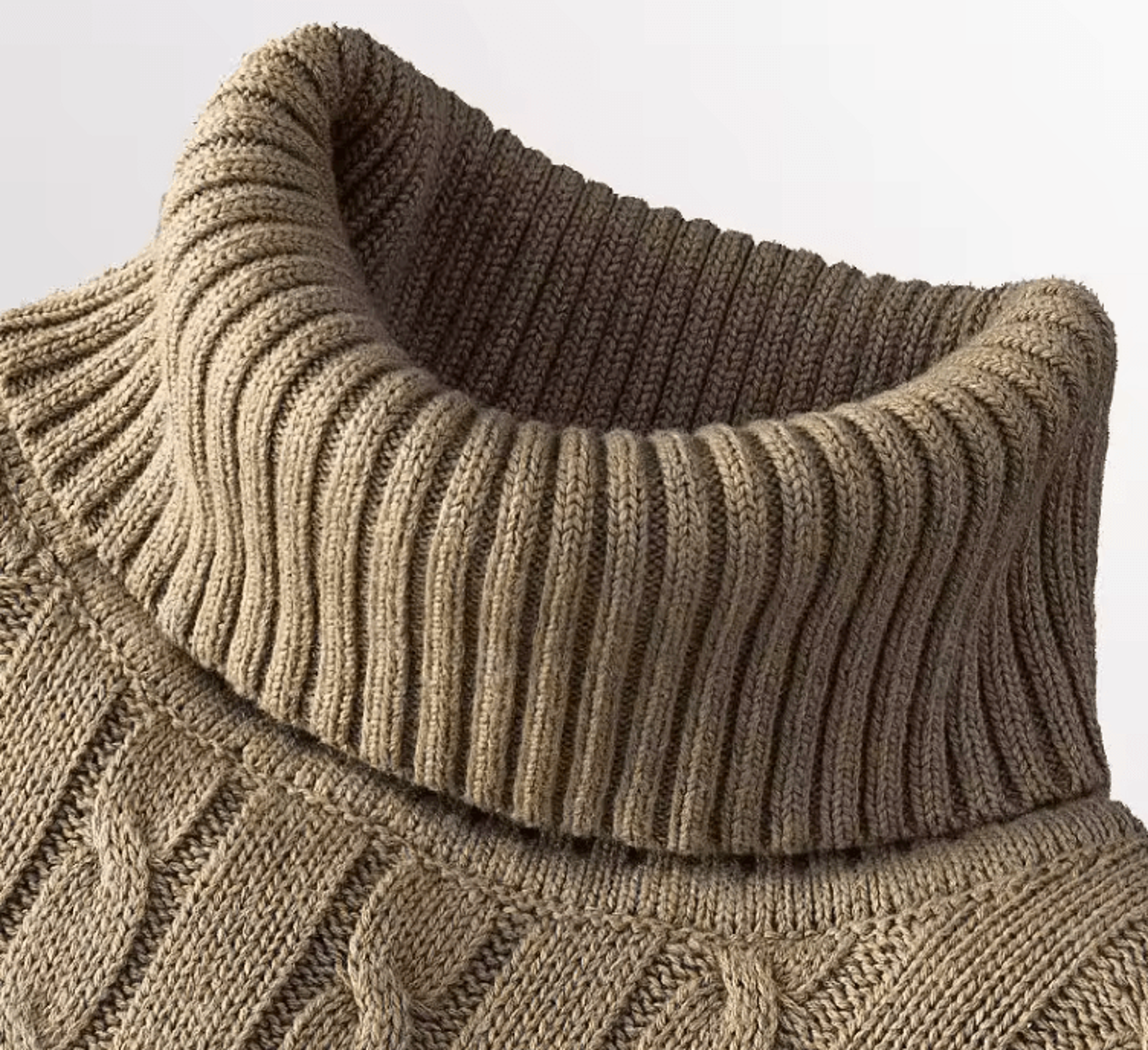 Mens Turtleneck Sweater Casual Knitted Rollneck Warm Jumper 2