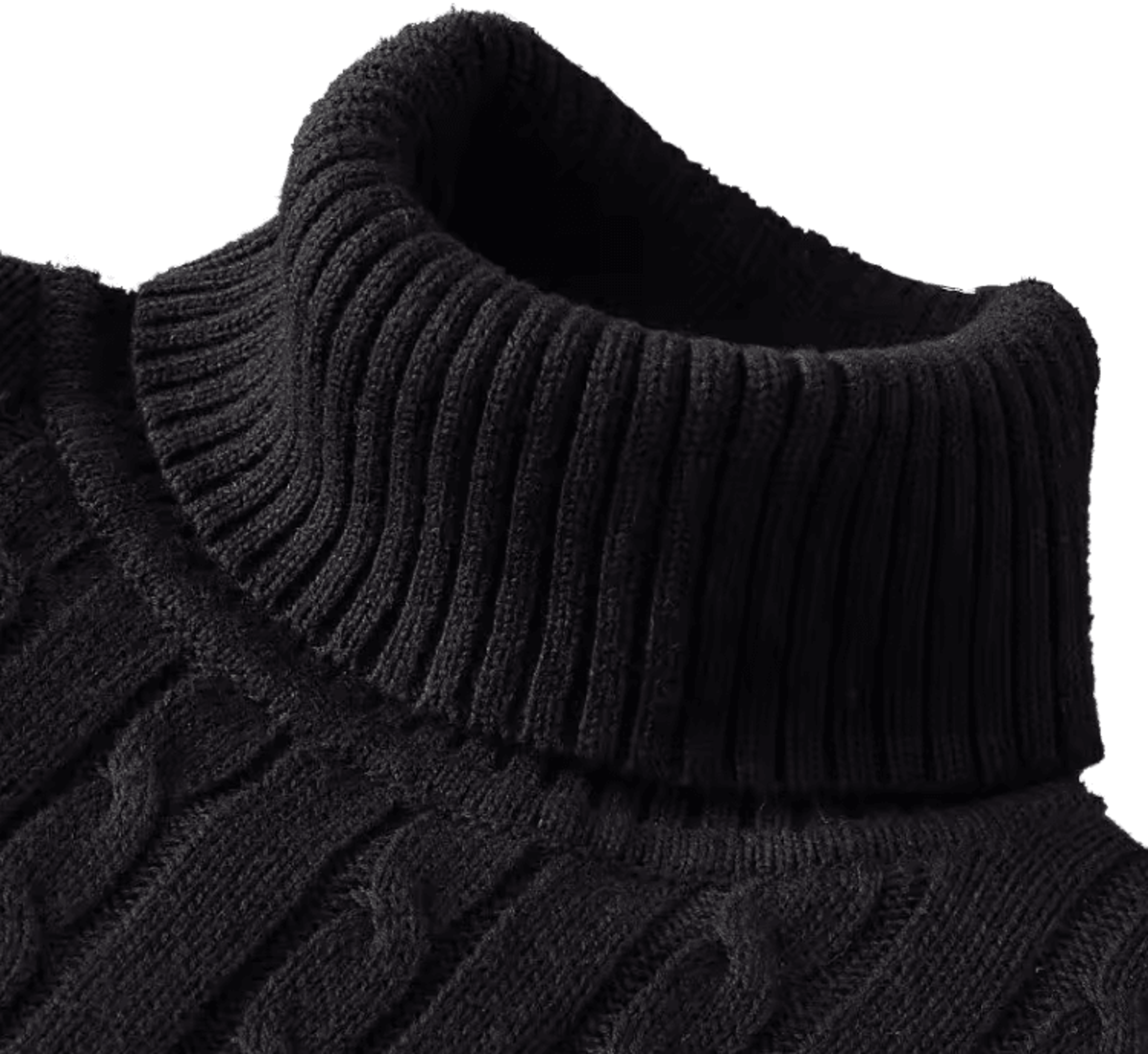 Mens Turtleneck Sweater Casual Knitted Rollneck Warm Jumper 7