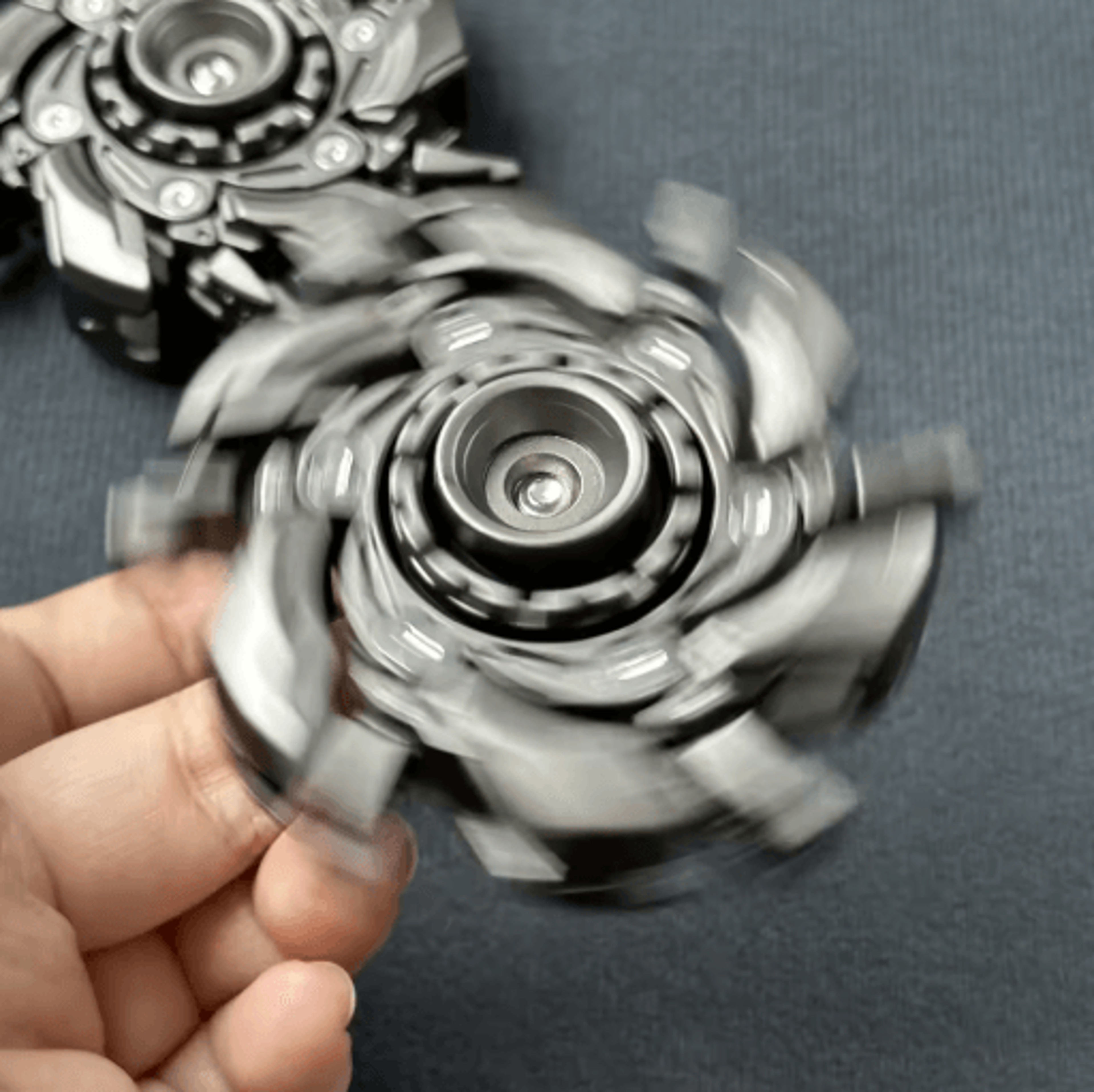EDC Magnetic Fidget Slider  Spinning Top Open Armor Metal Stress Relief Toy For Adults 8