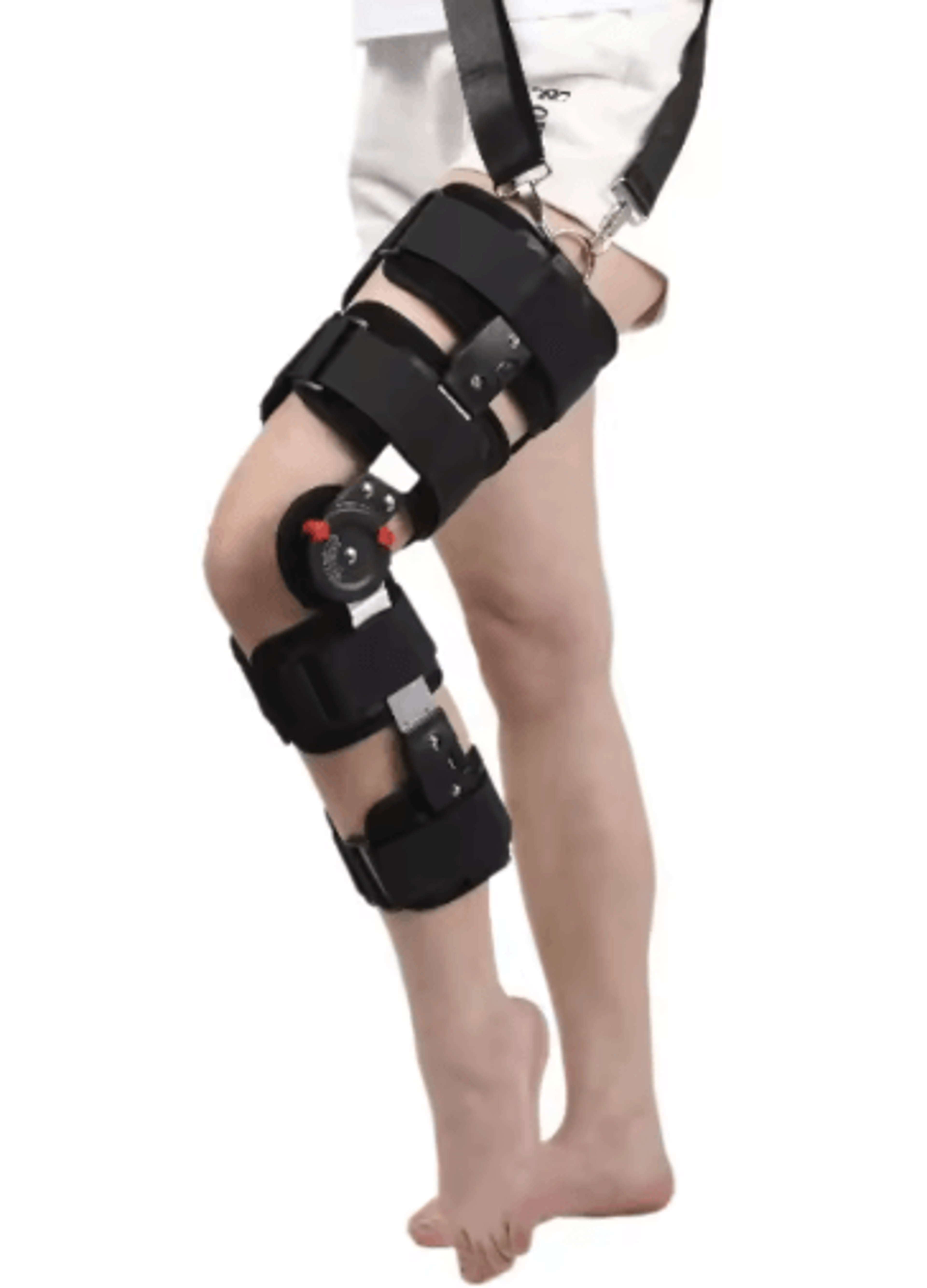Adjustable Hinged Orthopedic Knee Brace Post Surgery Knee Stabilizer  Joint Fixation Support 1