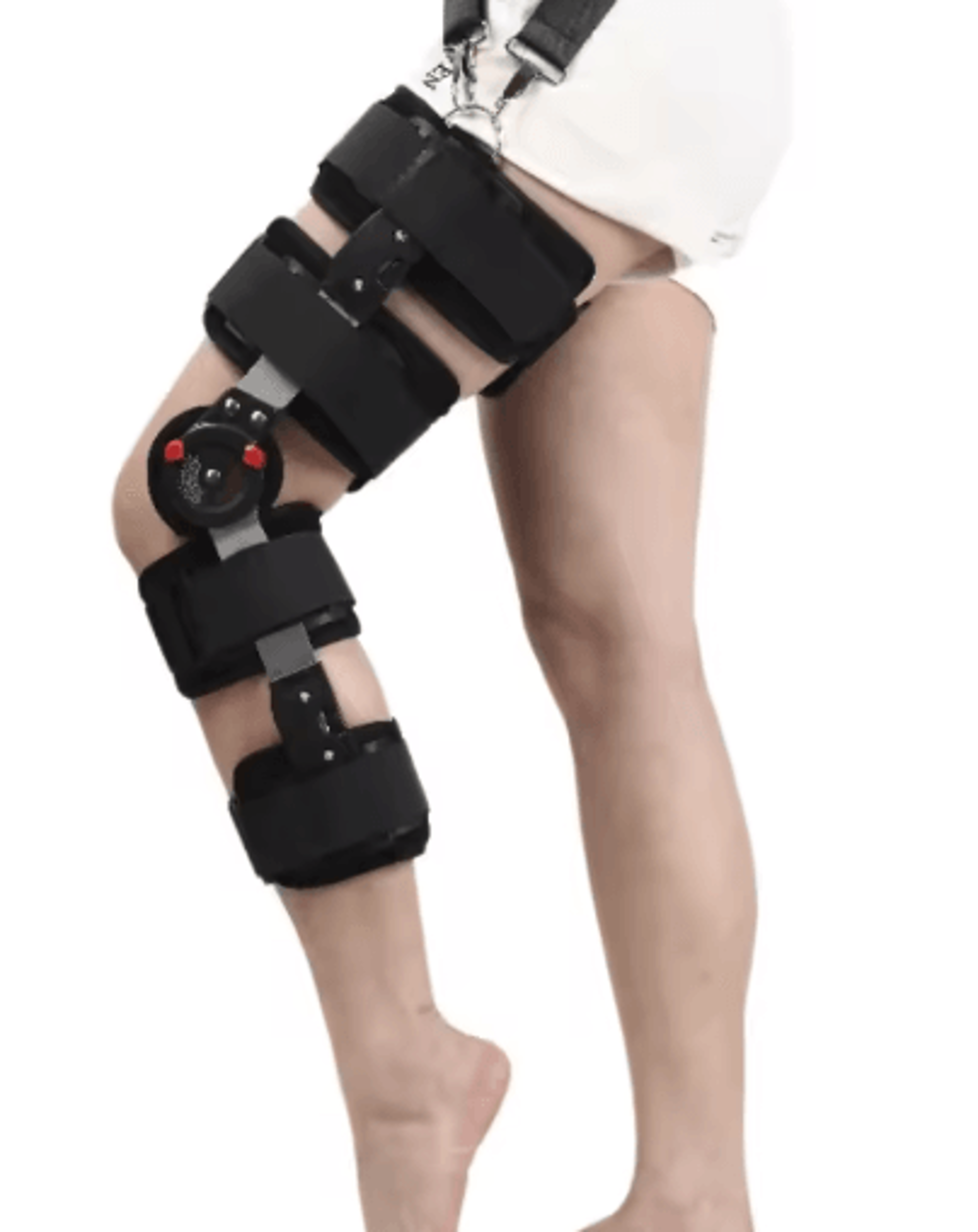 Adjustable Hinged Orthopedic Knee Brace Post Surgery Knee Stabilizer  Joint Fixation Support 2