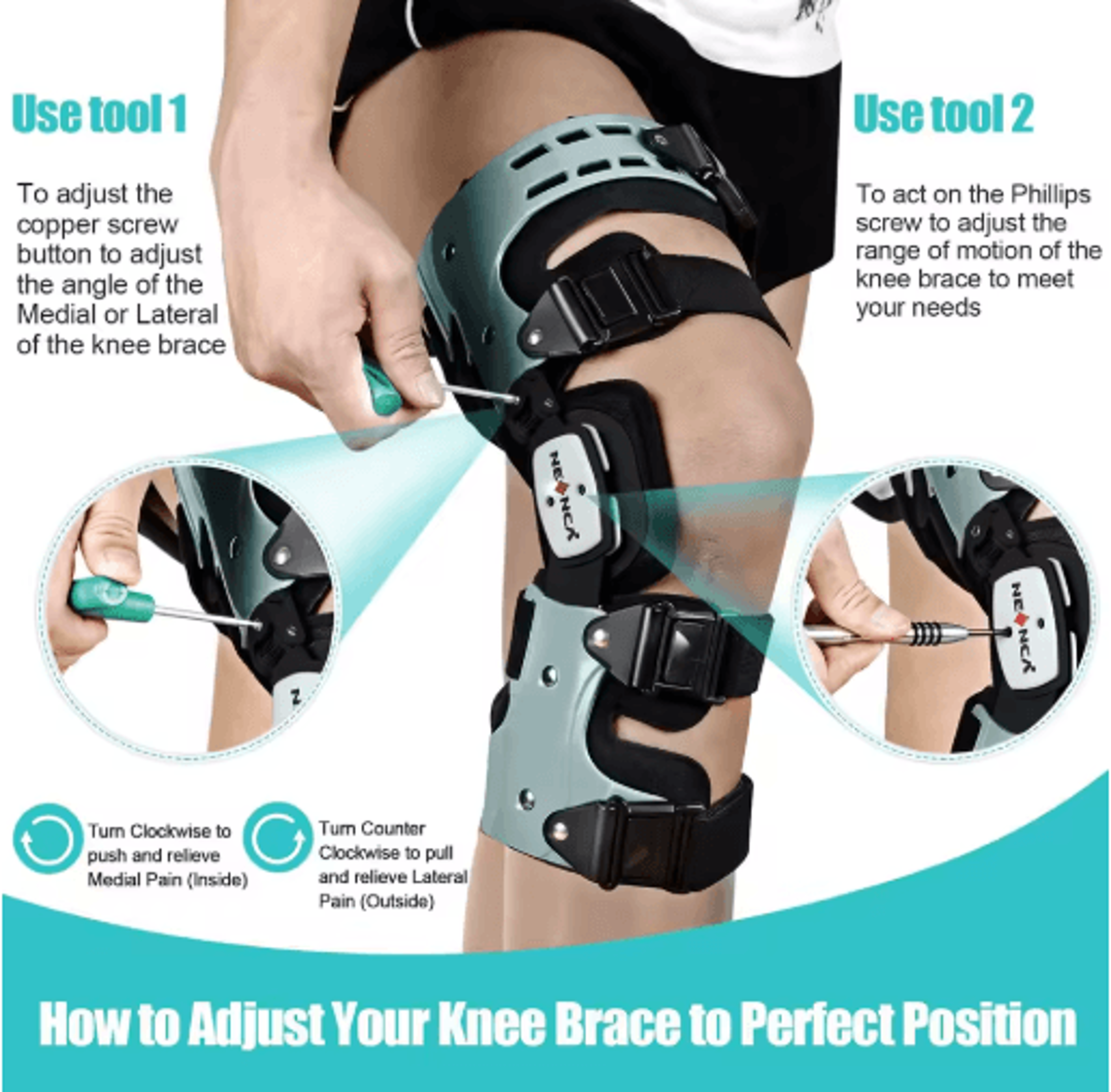 NEENCA OA Unloader Knee Brace ArthritisOsteoarthritis Support For Cartilage Repair 2