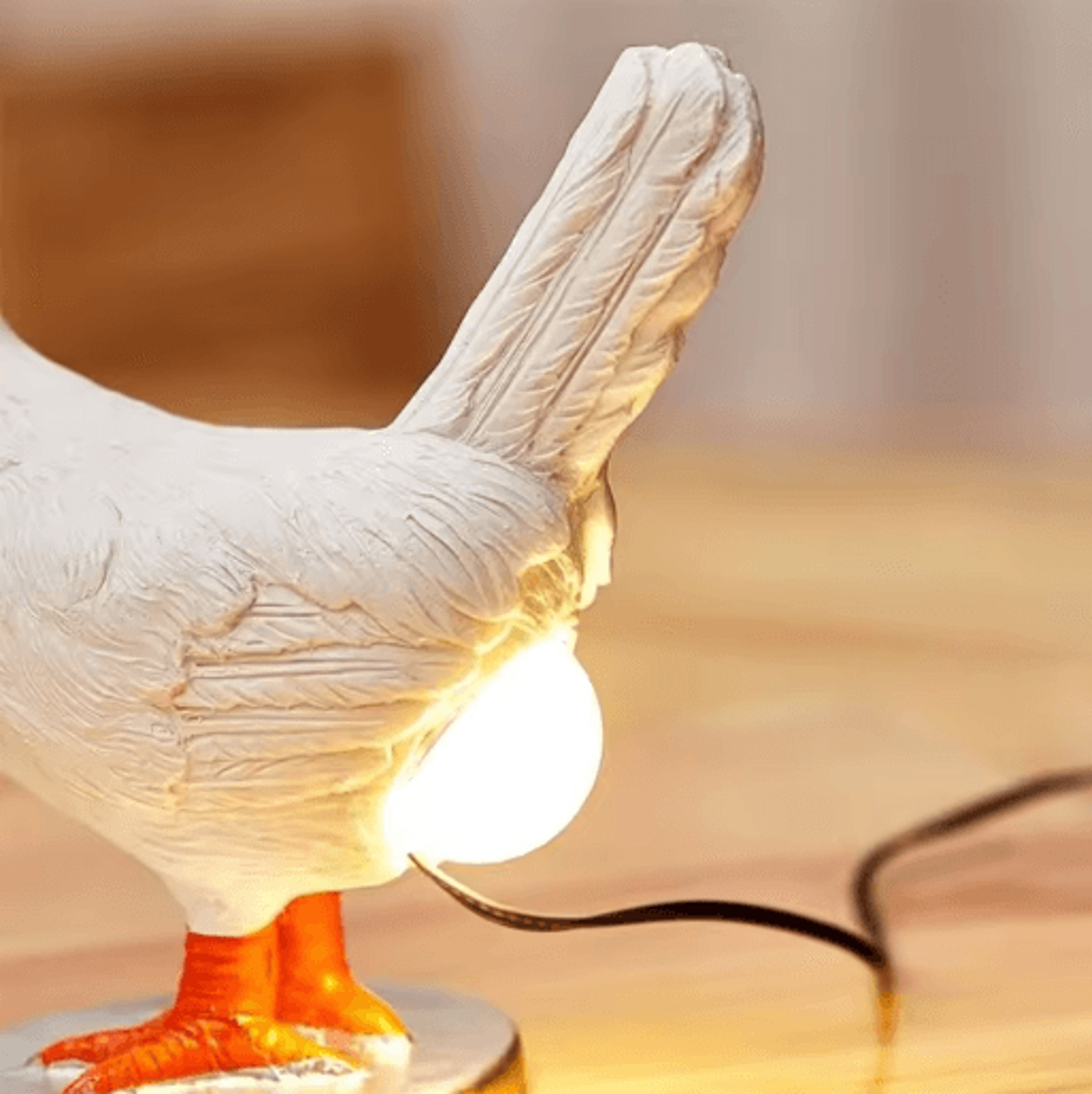 Cute Chicken Night Light Simulated Animal Decorative Lamp For Easter  Home Deco 0