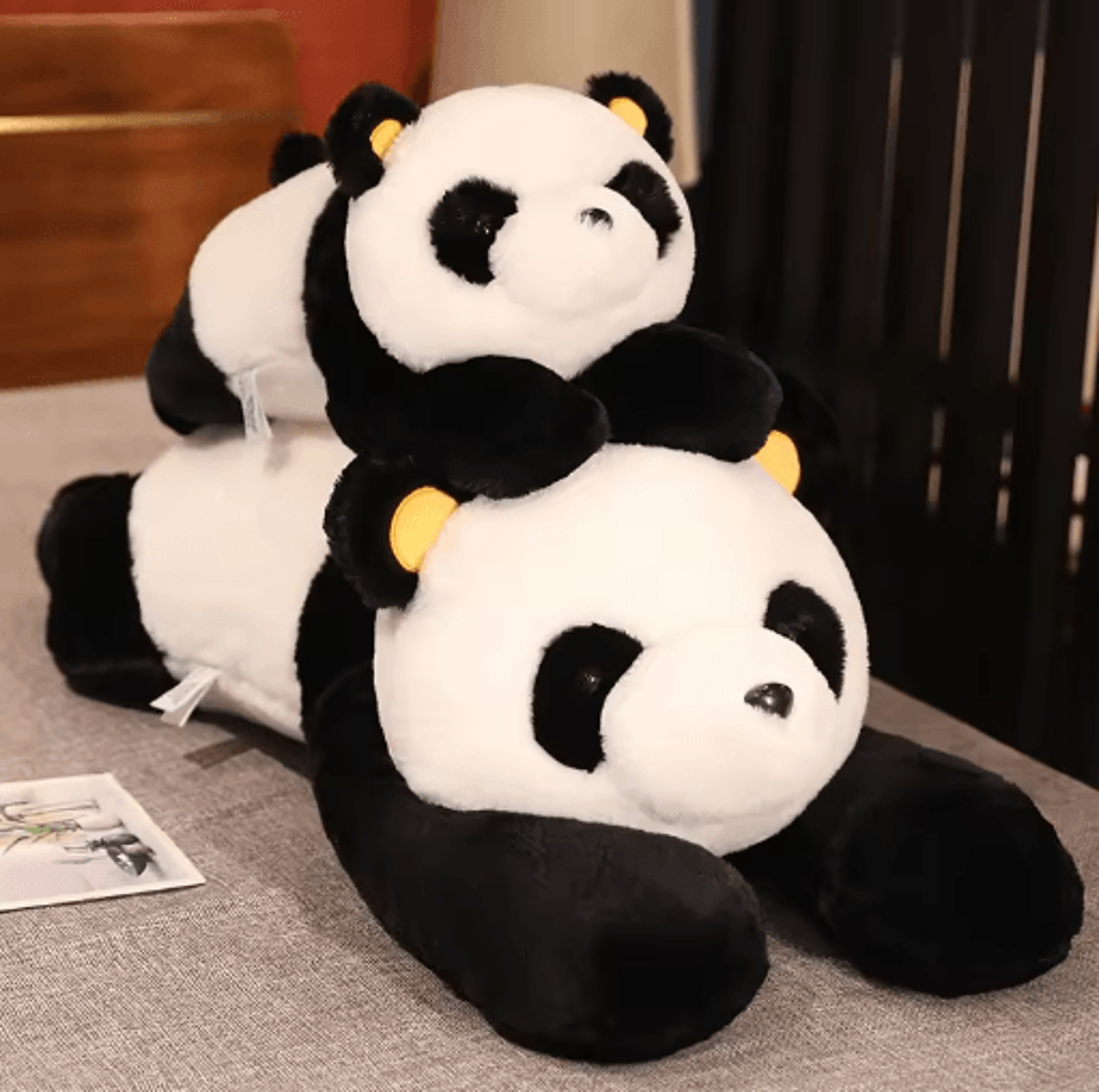 Giant Panda Plush Toy Sleep Pillow UltraSoft Cartoon Bear Stuffed Animal 60120cm For Kids  Gifts 3