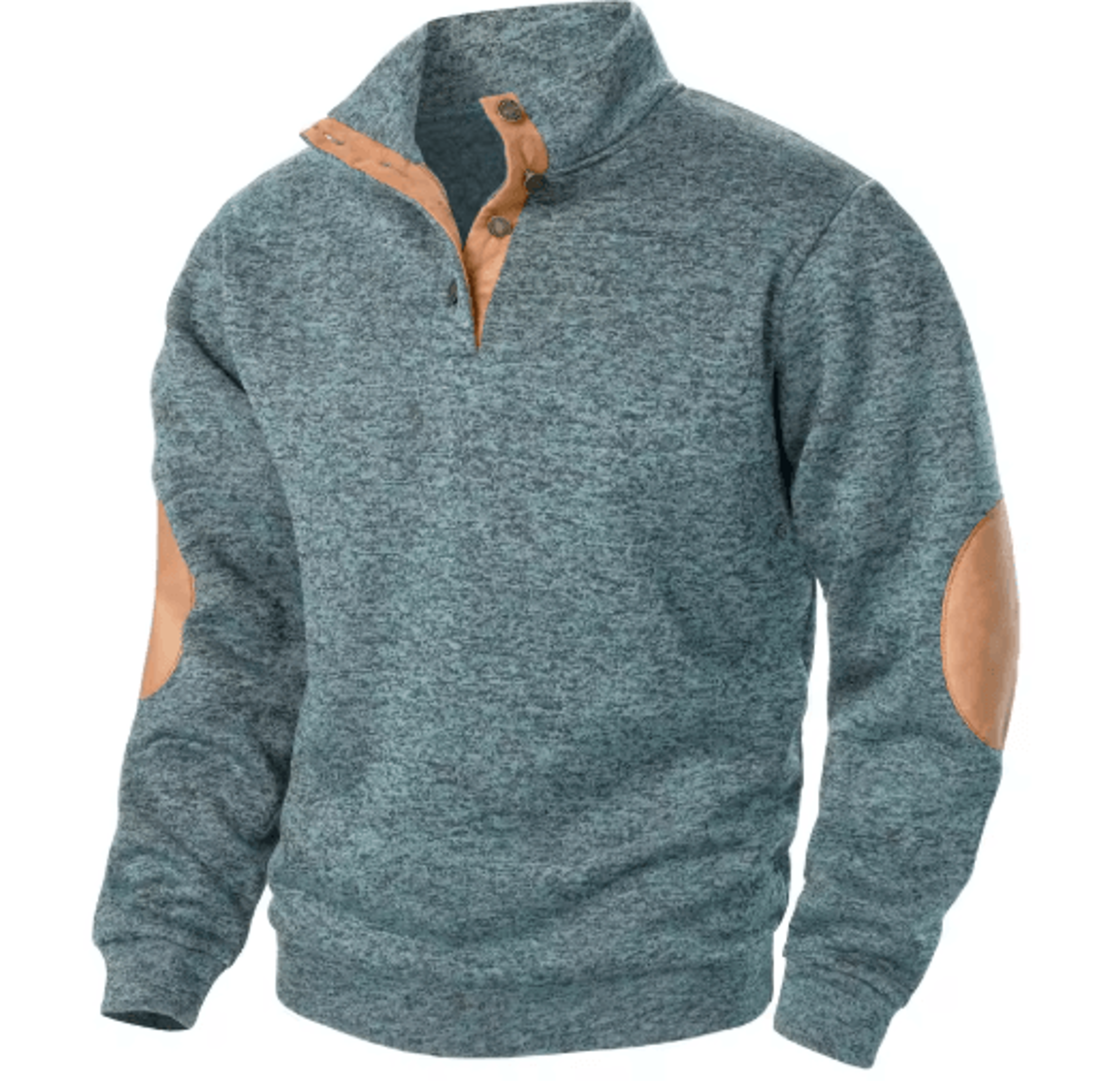 Mens Autumn Winter Stand Collar Knitted Sweater Casual Long Sleeve Pullover 2