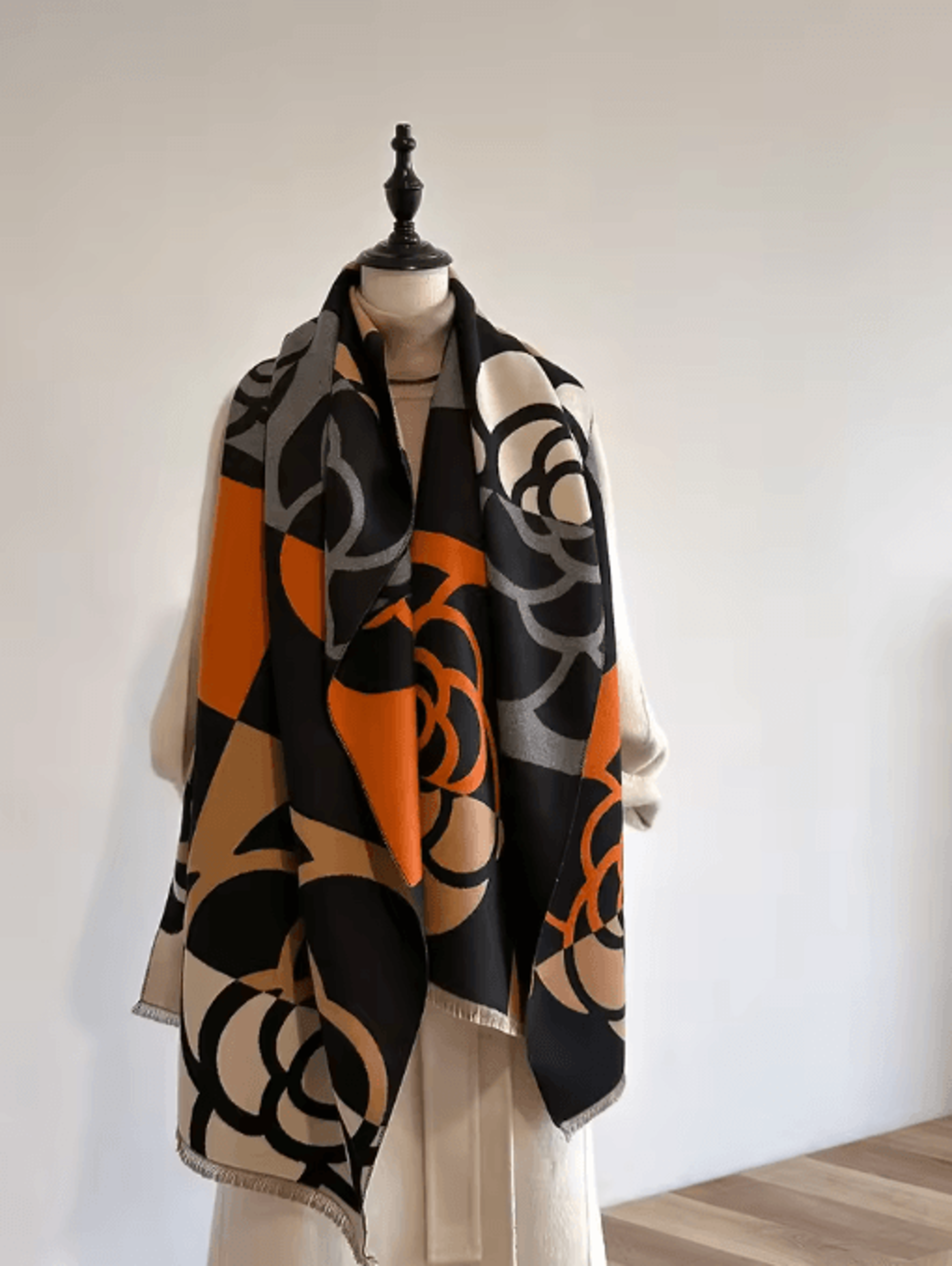 Luxury Cashmere Winter Scarf For Women Thick Warm Shawl Blanket Wrap 0