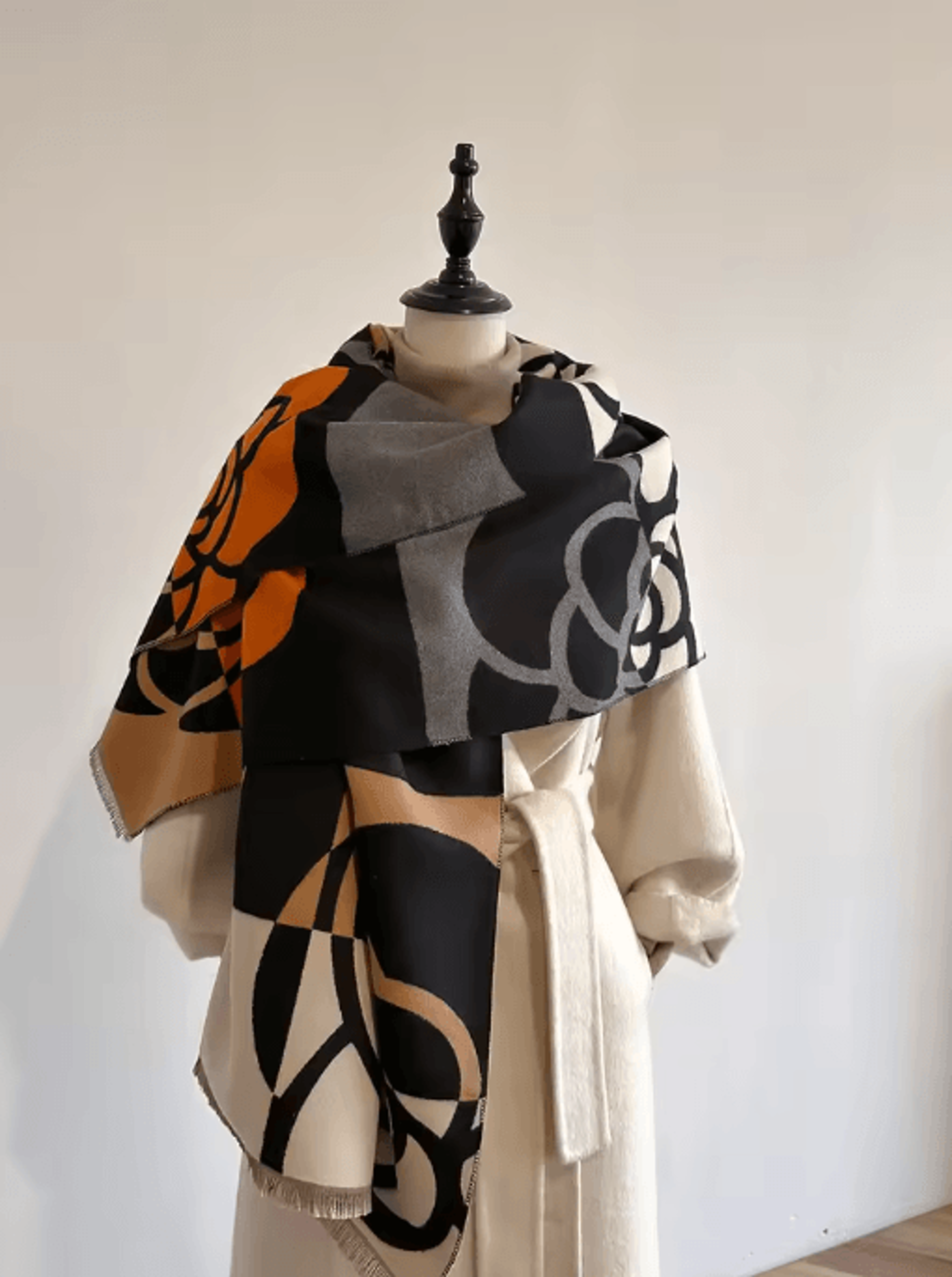 Luxury Cashmere Winter Scarf For Women Thick Warm Shawl Blanket Wrap 6