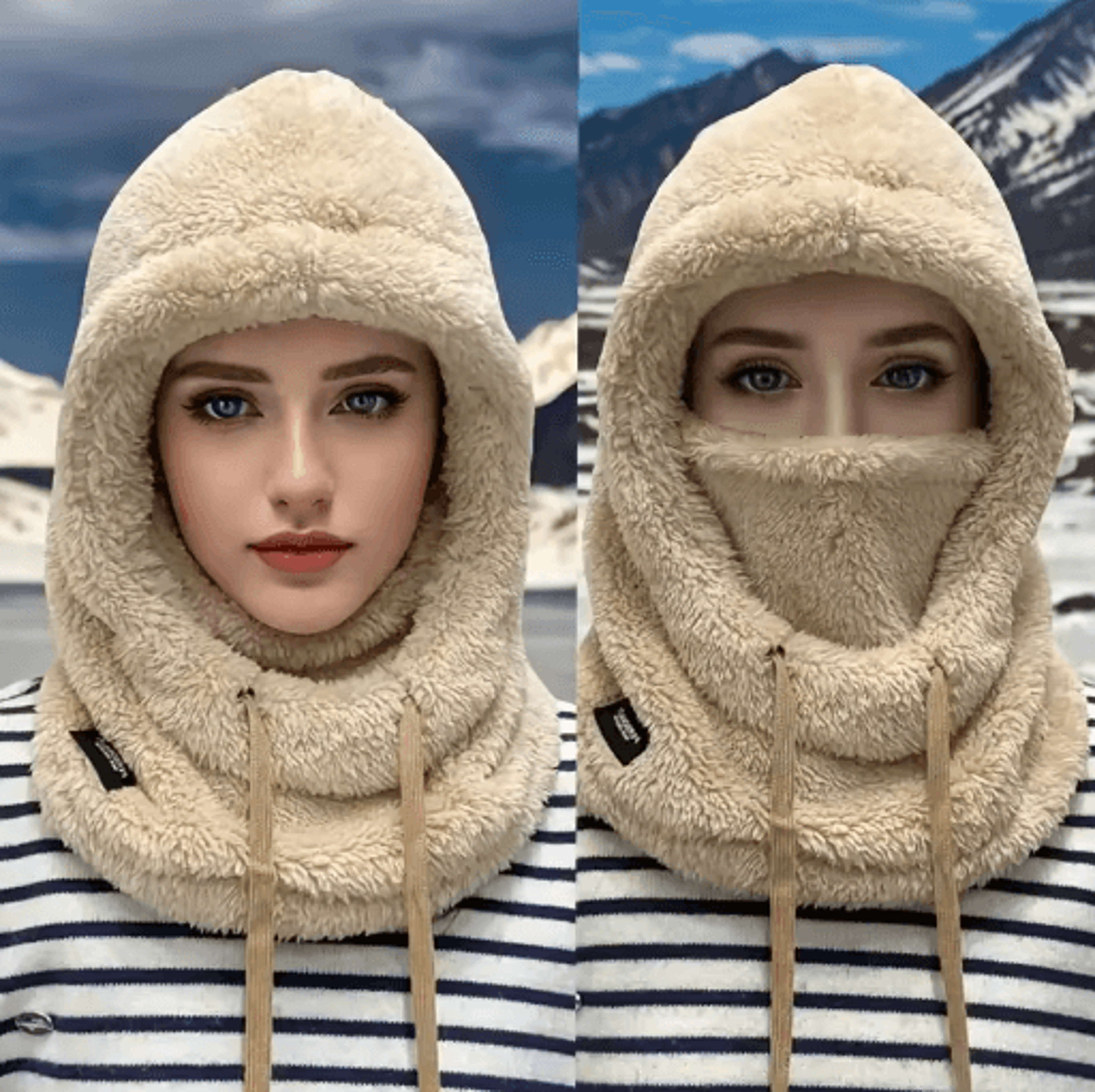 Winter Thermal Balaclava Windproof Full Face Mask For Skiing Cycling Motorcycle Riding 2