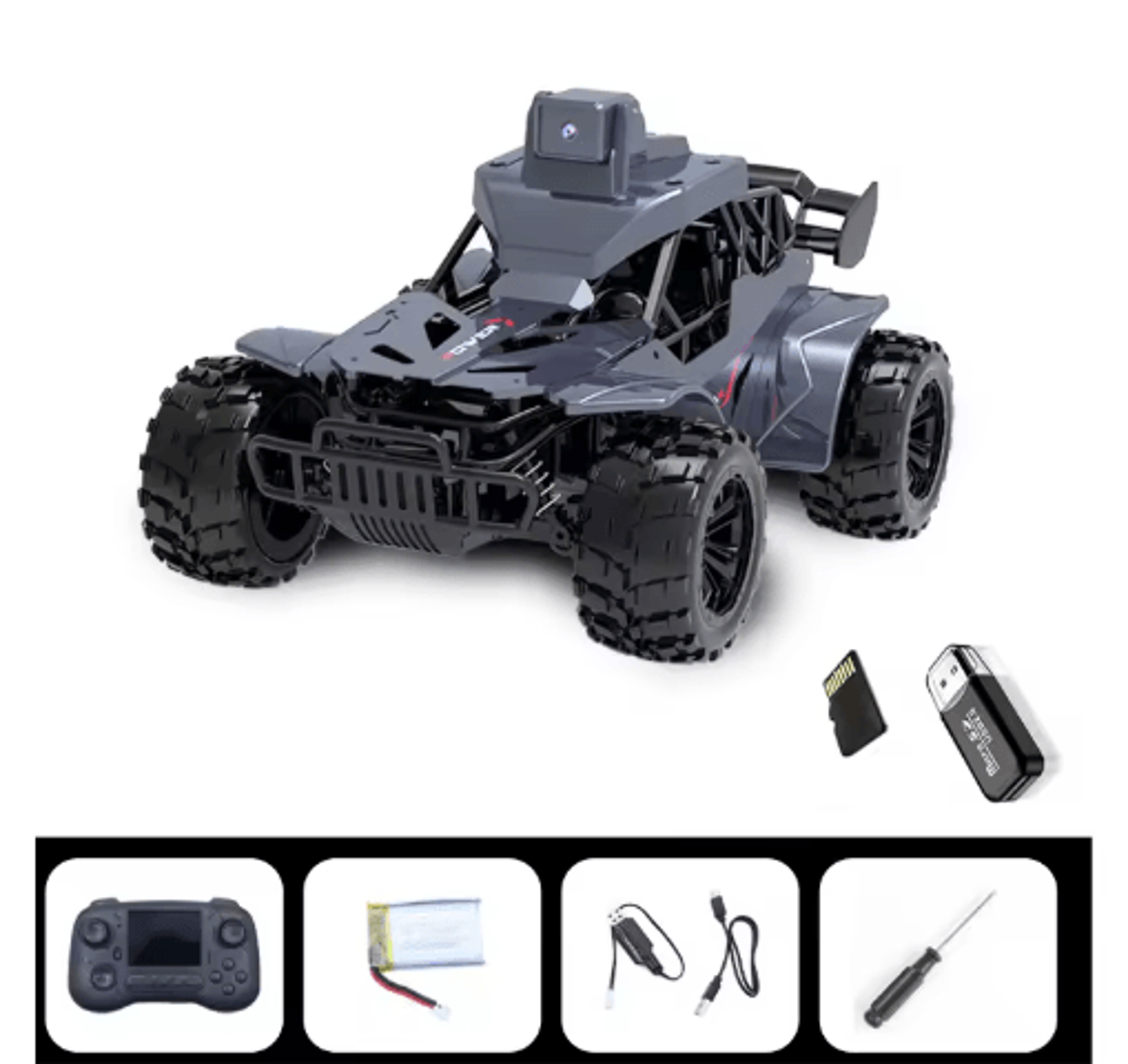 FPV RC Car With Camera LCD Remote High Speed 2 4G Real Time Control Toy 2