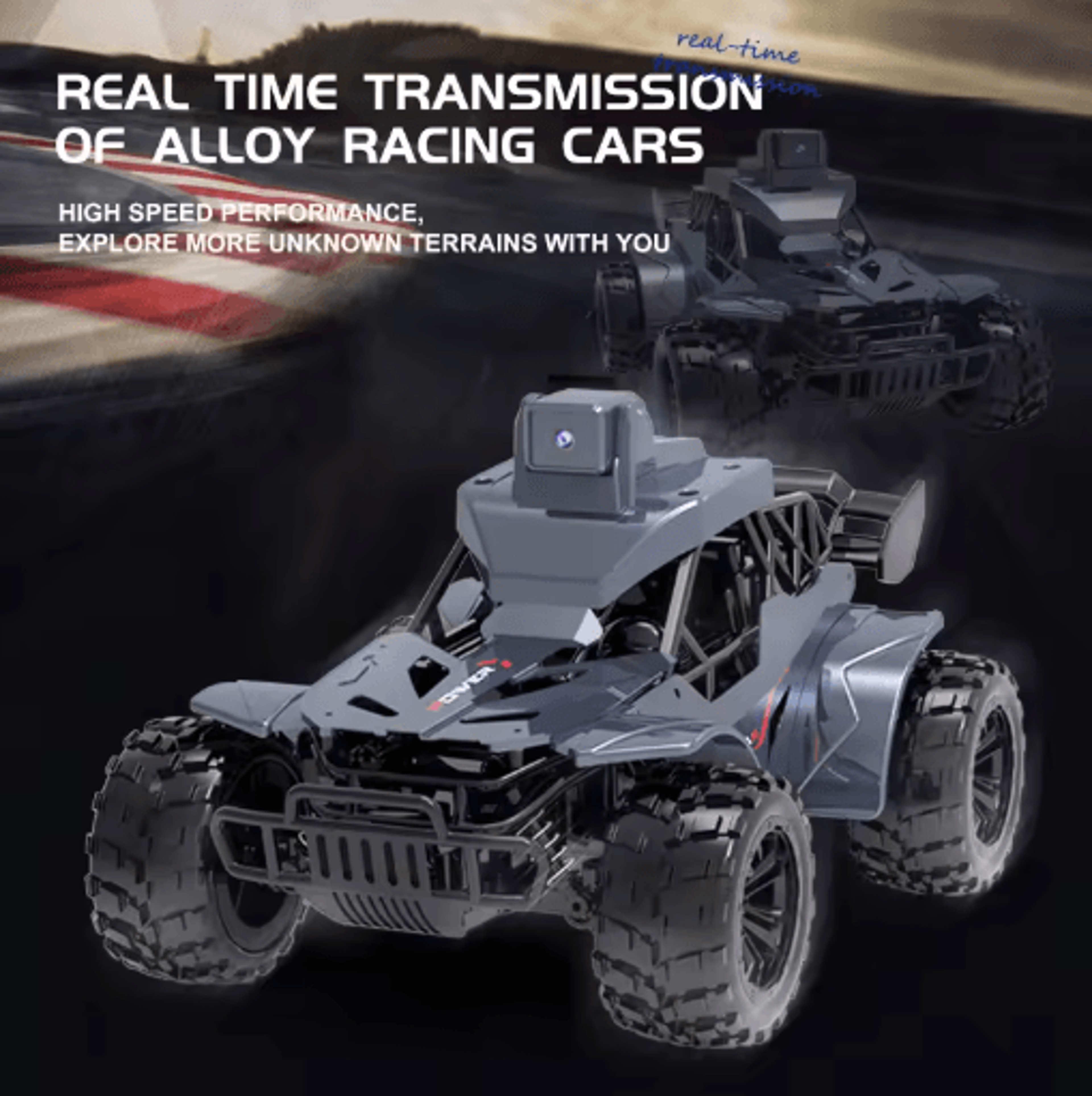 FPV RC Car With Camera LCD Remote High Speed 2 4G Real Time Control Toy 6
