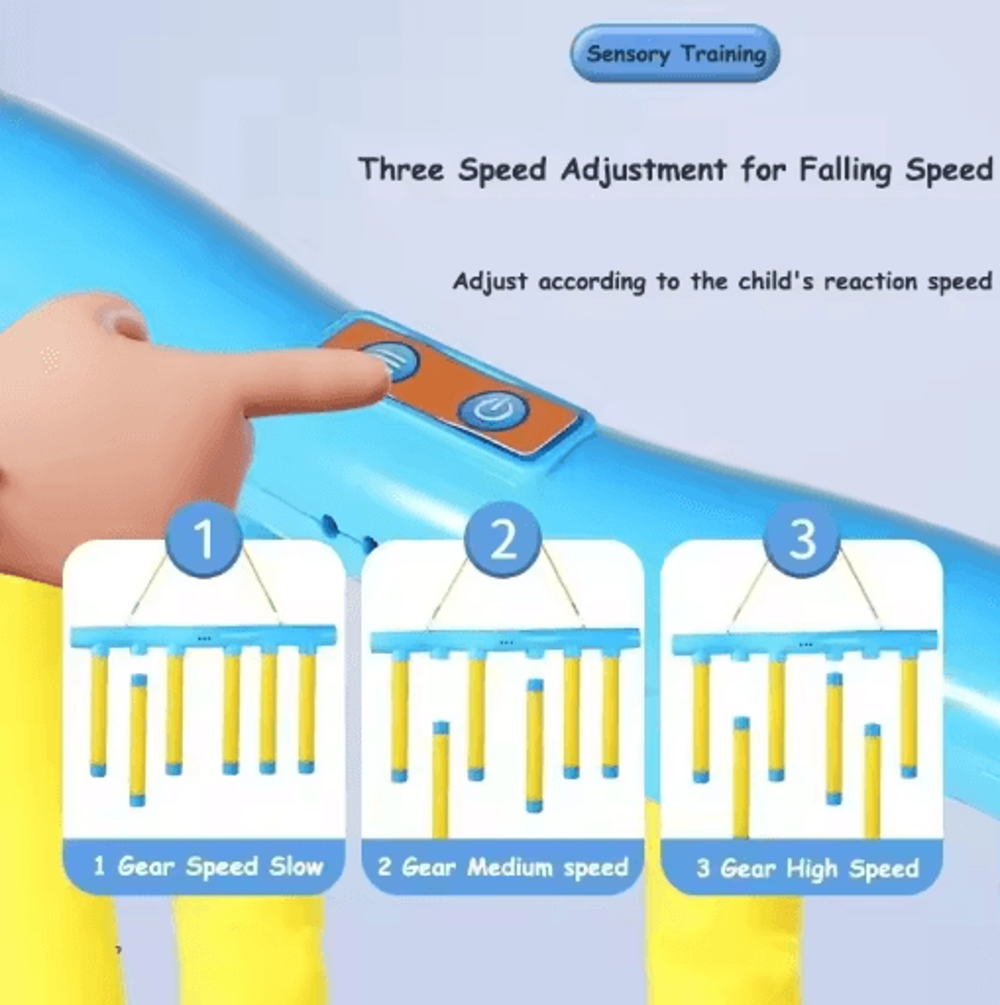 Falling Sticks Catching Game Reaction Reflex Training Sensory Toy For Kids And Adults 3