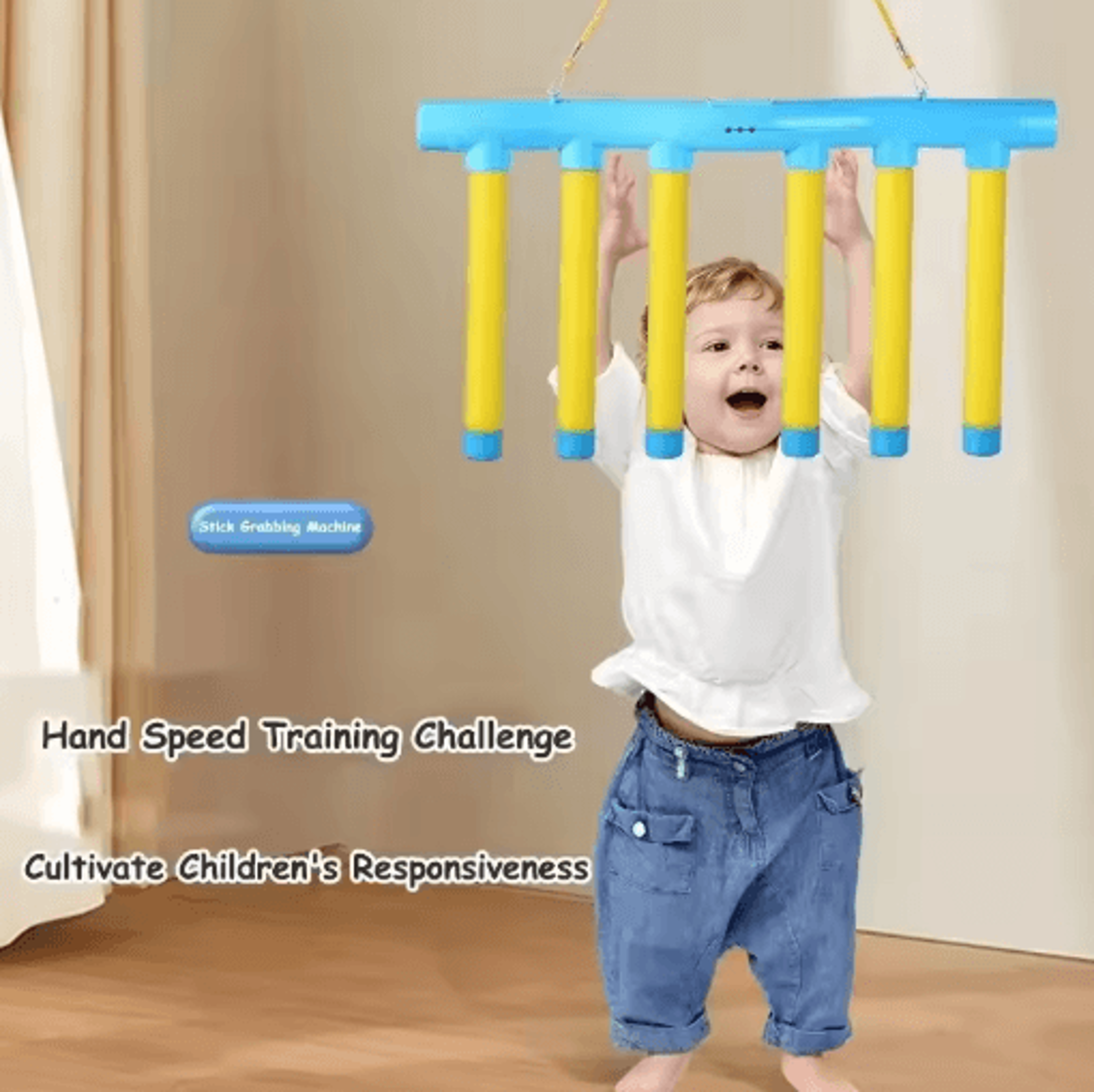 Falling Sticks Catching Game Reaction Reflex Training Sensory Toy For Kids And Adults 4