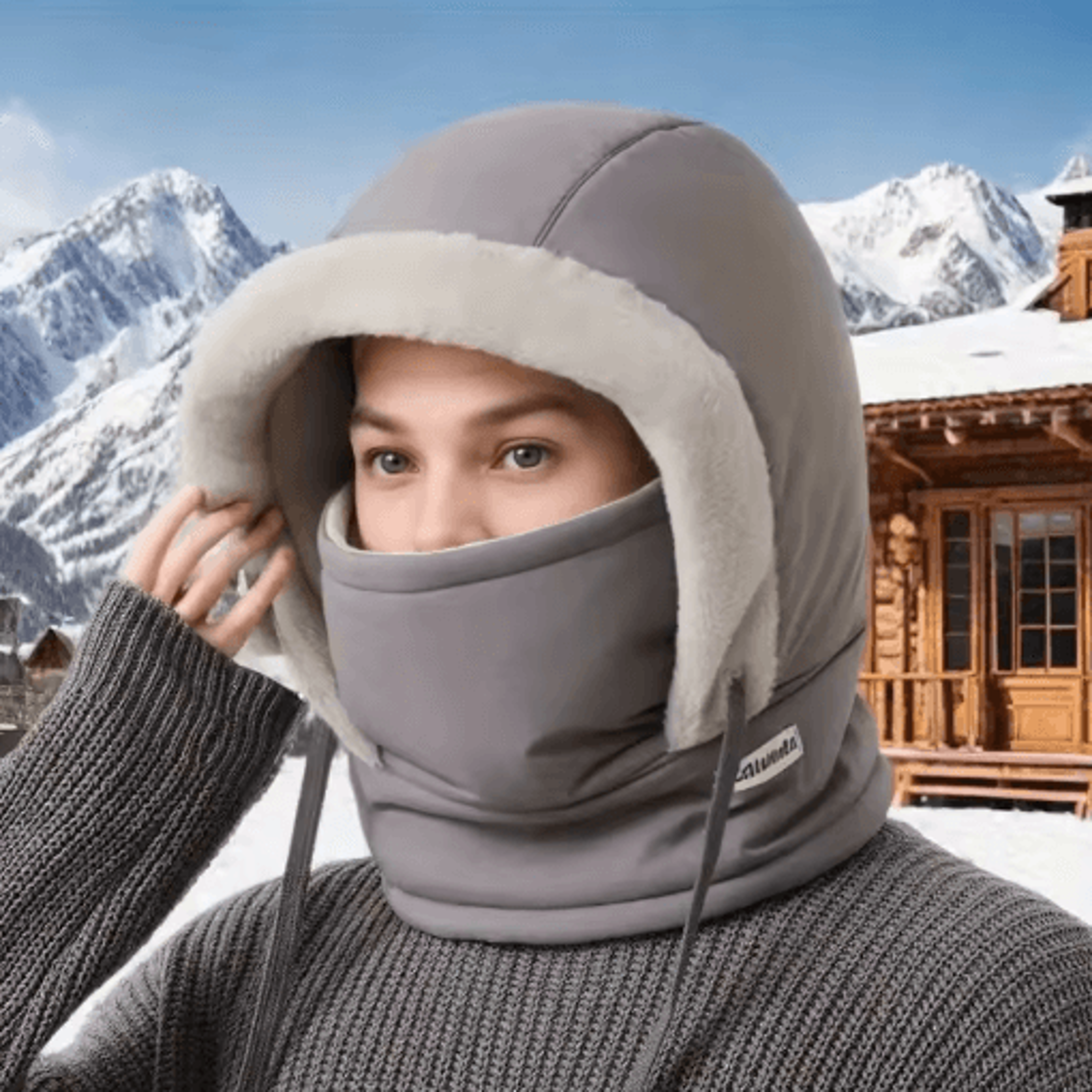 Winter Warm Cycling Hat Thick Velvet Ear Protection Cap For Men  Women 2