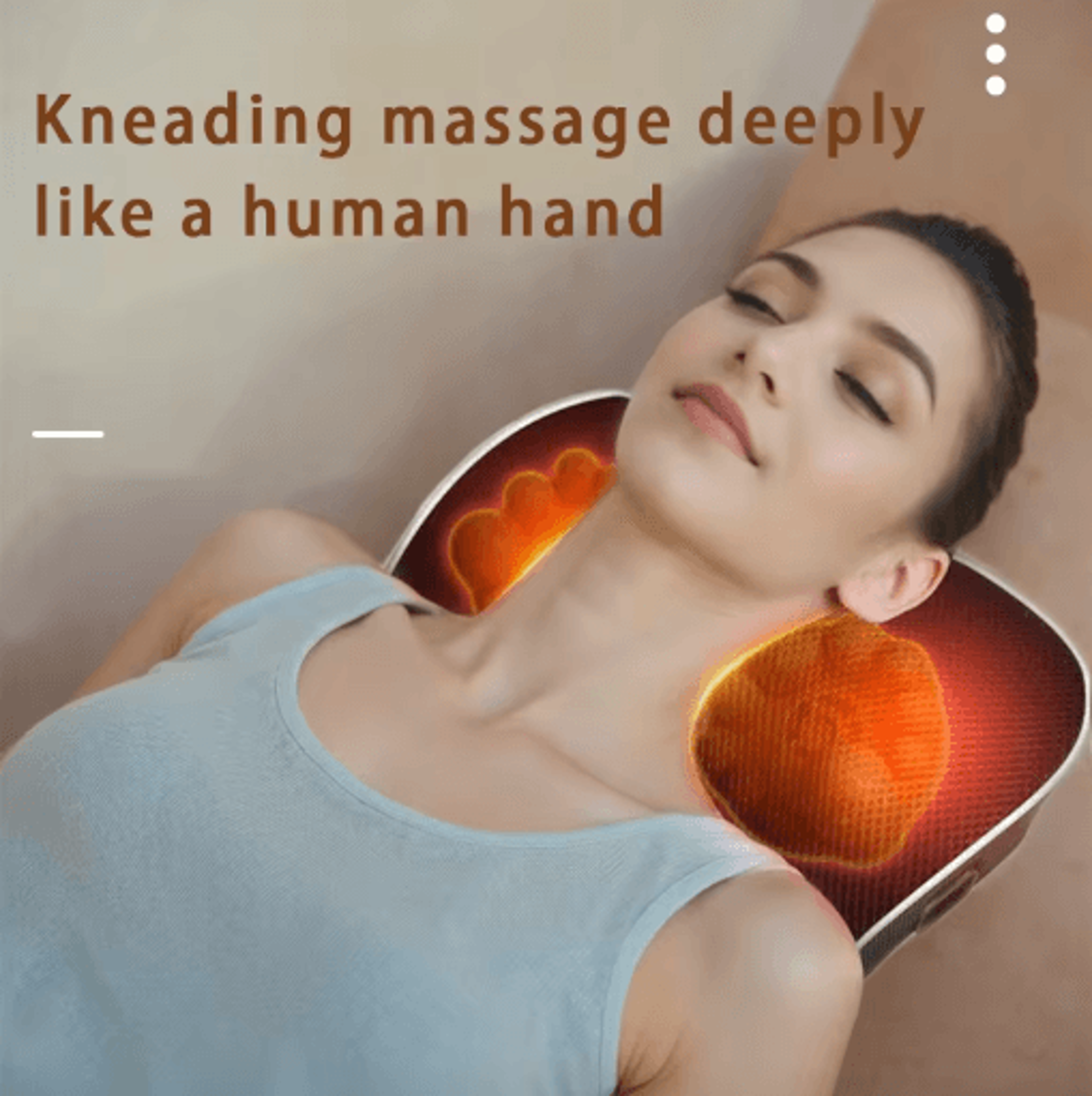 Electric Shiatsu Neck Back Massager Pillow Cervical Traction With Heat Vibration 6