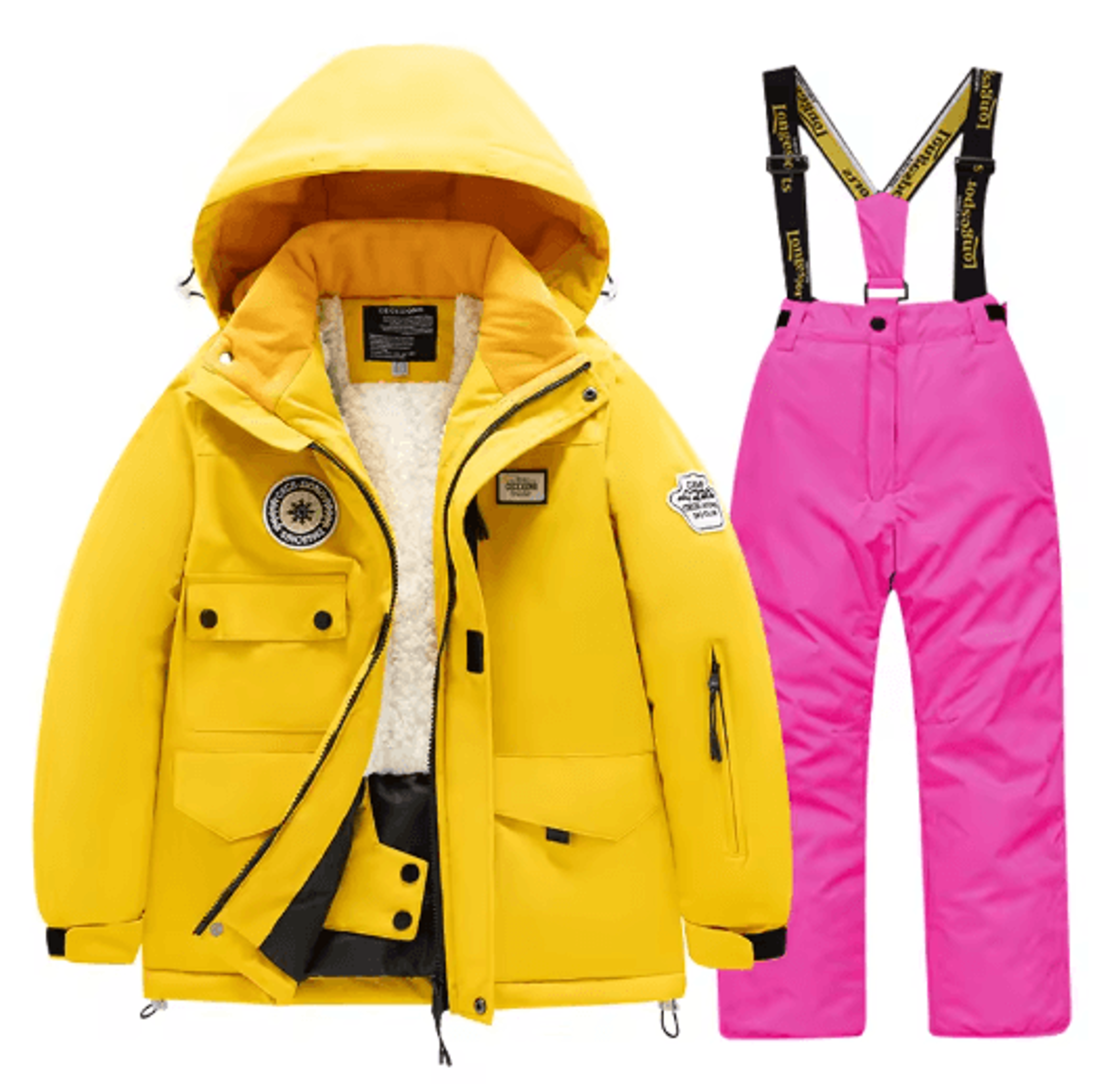 Childrens Winter Ski Suit Windproof Waterproof Snow Jacket For Boys And Girls 0