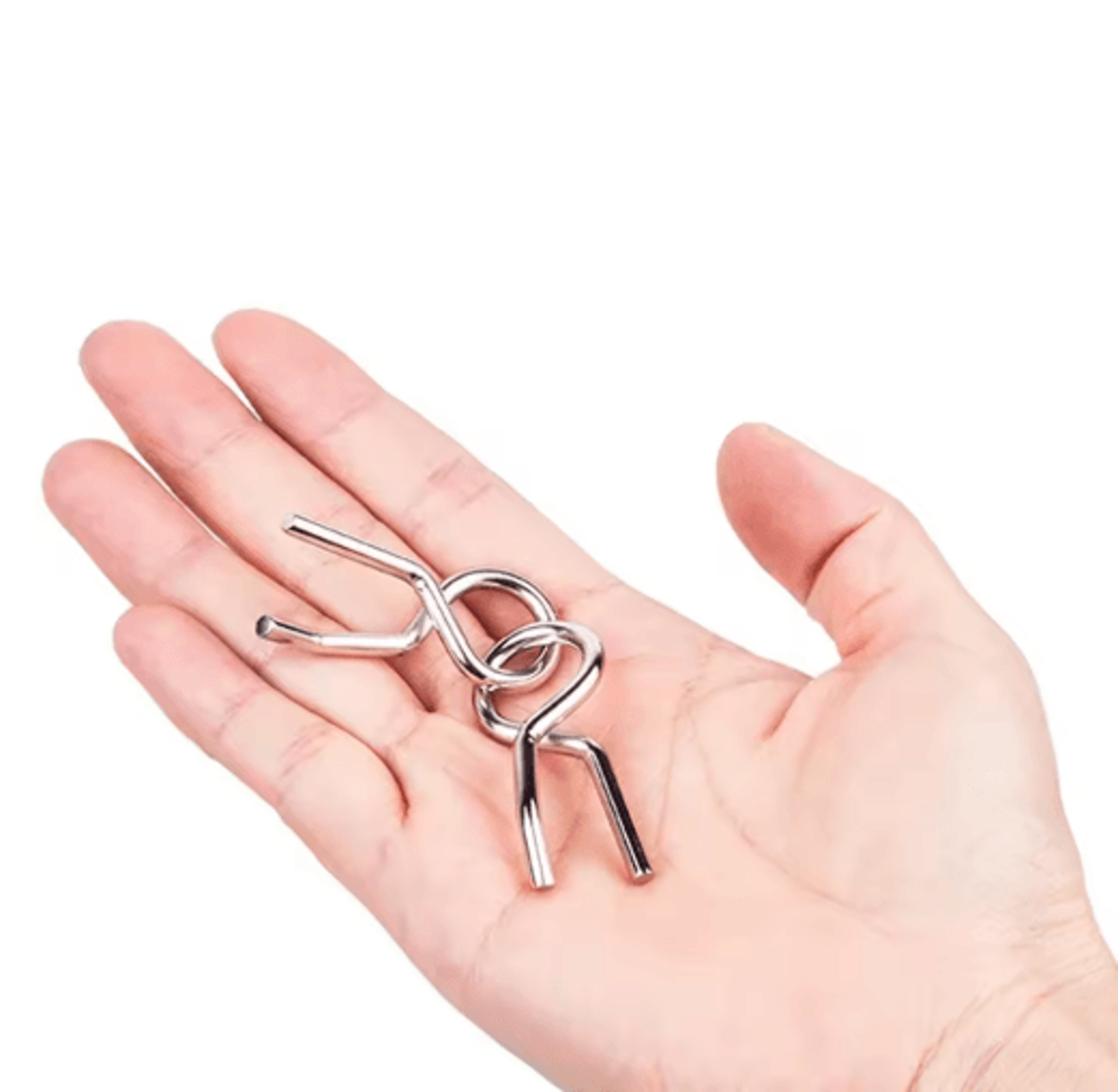 Stainless Steel Chinese Ring Puzzle IQ Brain Teaser For Logical Thinking Skill Development 11