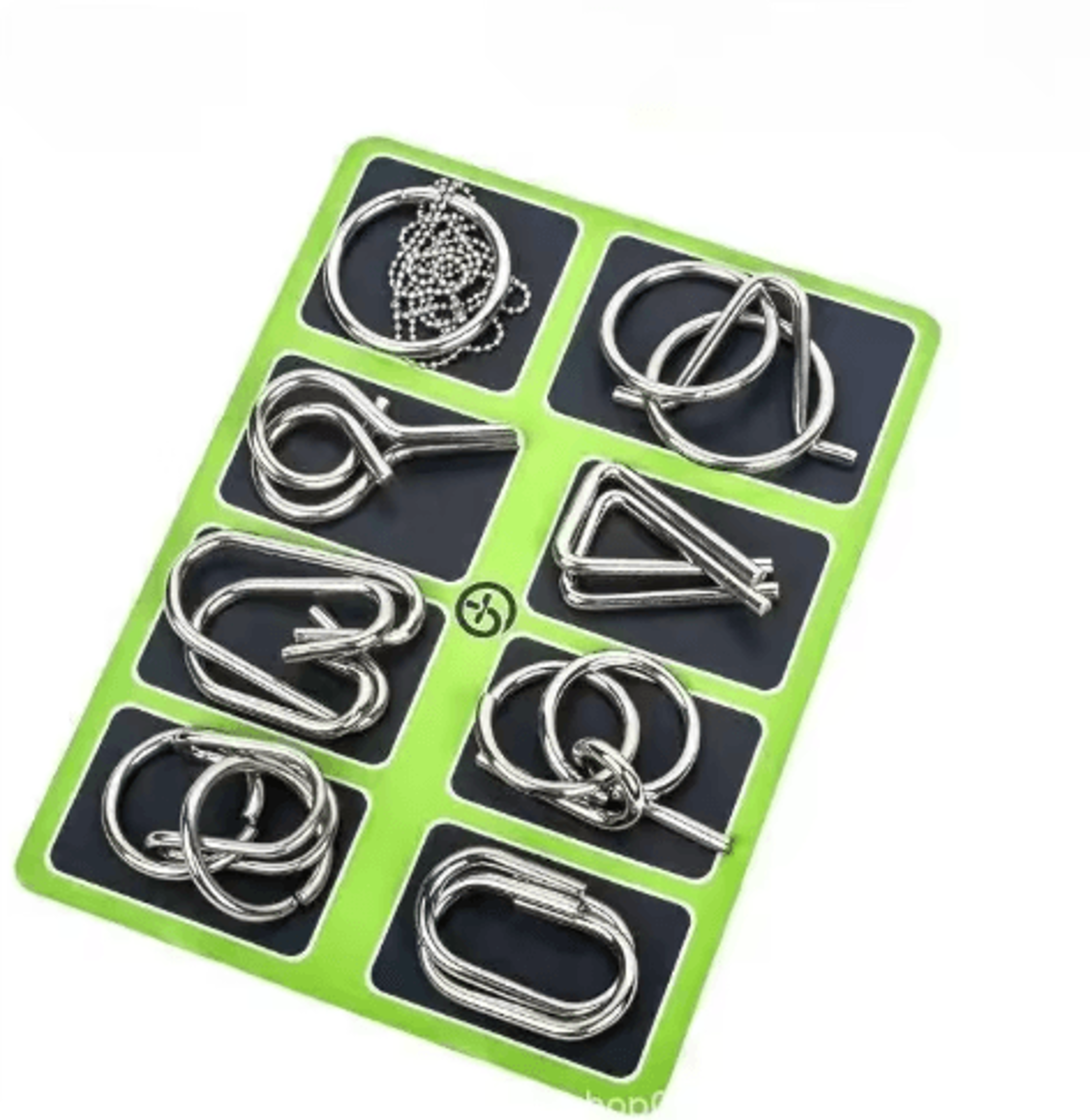 Stainless Steel Chinese Ring Puzzle IQ Brain Teaser For Logical Thinking Skill Development 8