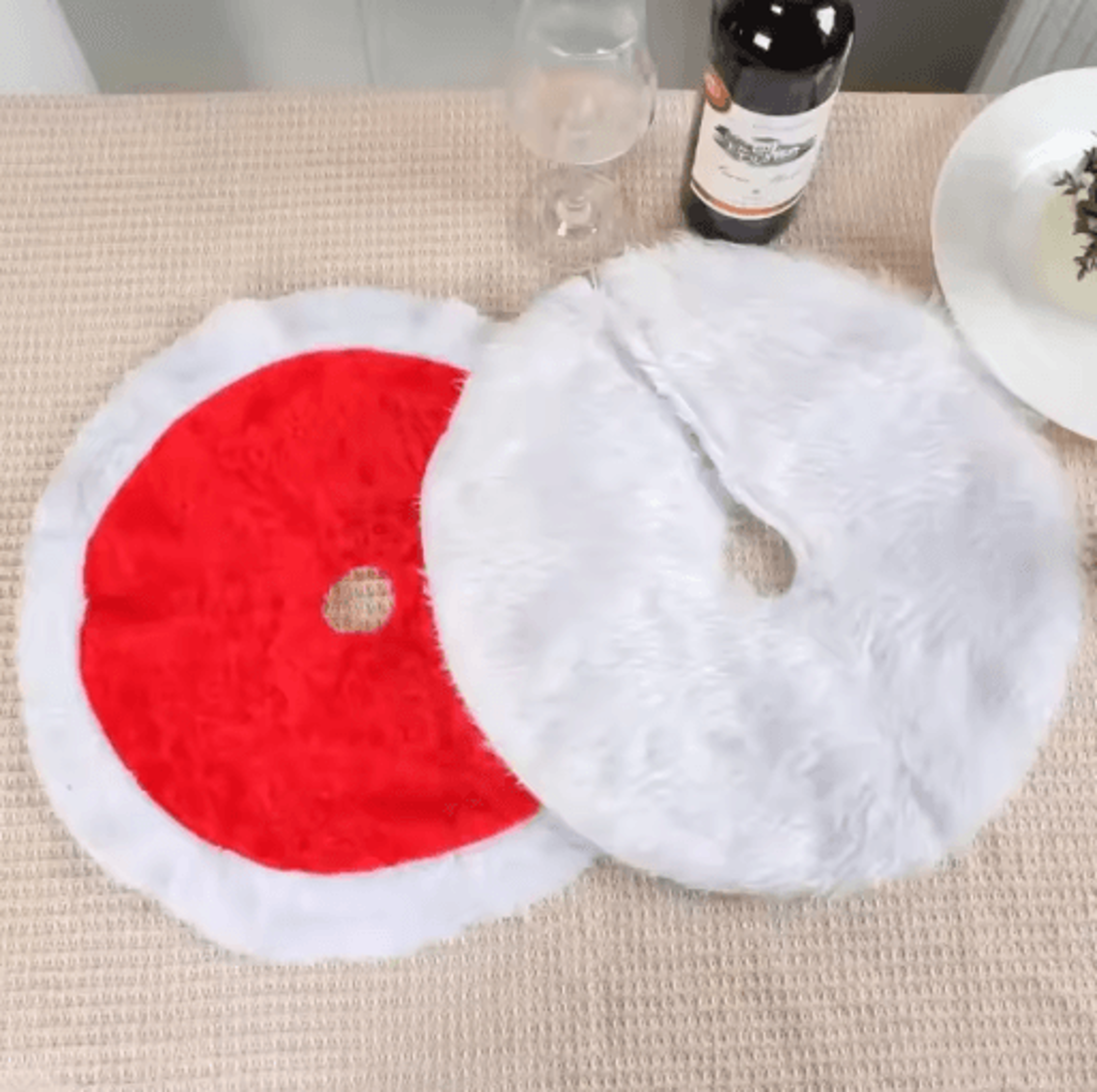 Creative Christmas Tree Skirt 3840cm Holiday Tree Base Carpet For Festive Decor 9