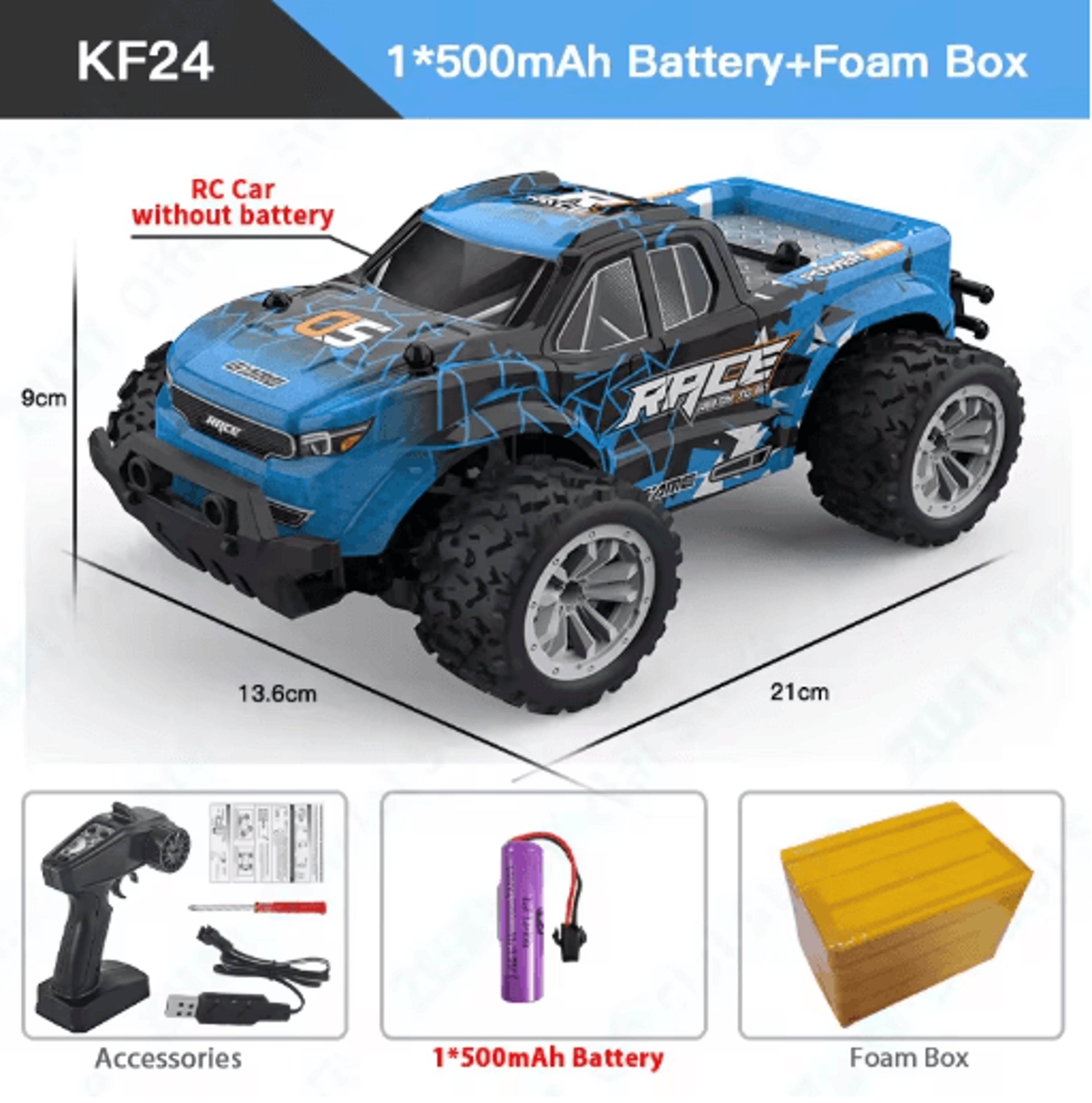 ZWN RC Off Road Car 1 16 1 20 Scale 24G Remote Control Climbing Vehicle With LED Lights 1