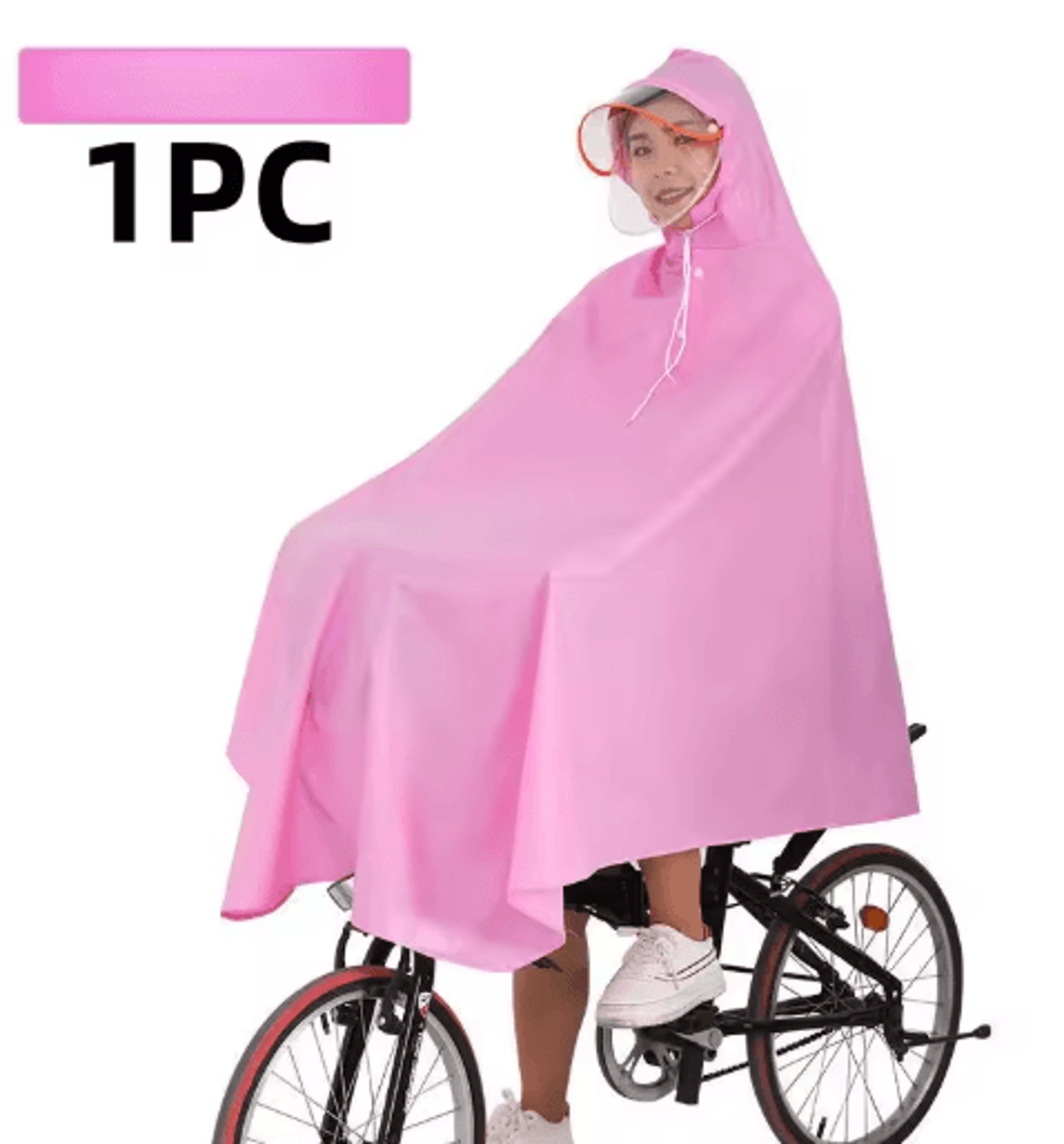 2024 Adult Rain Poncho For Electric Vehicles Waterproof Cycling Travel Raincoat 4
