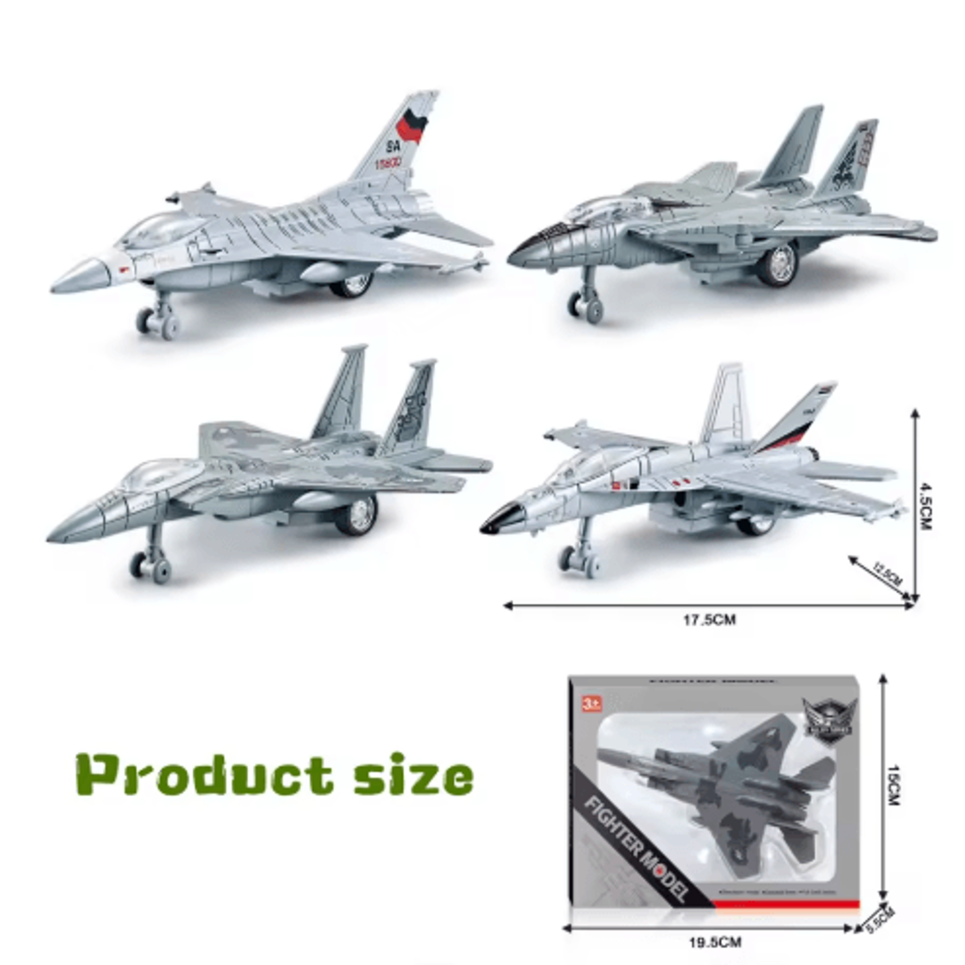 Simulation Alloy Aircraft Model Manual Rebound Inertia Plane Collectible Toy 5
