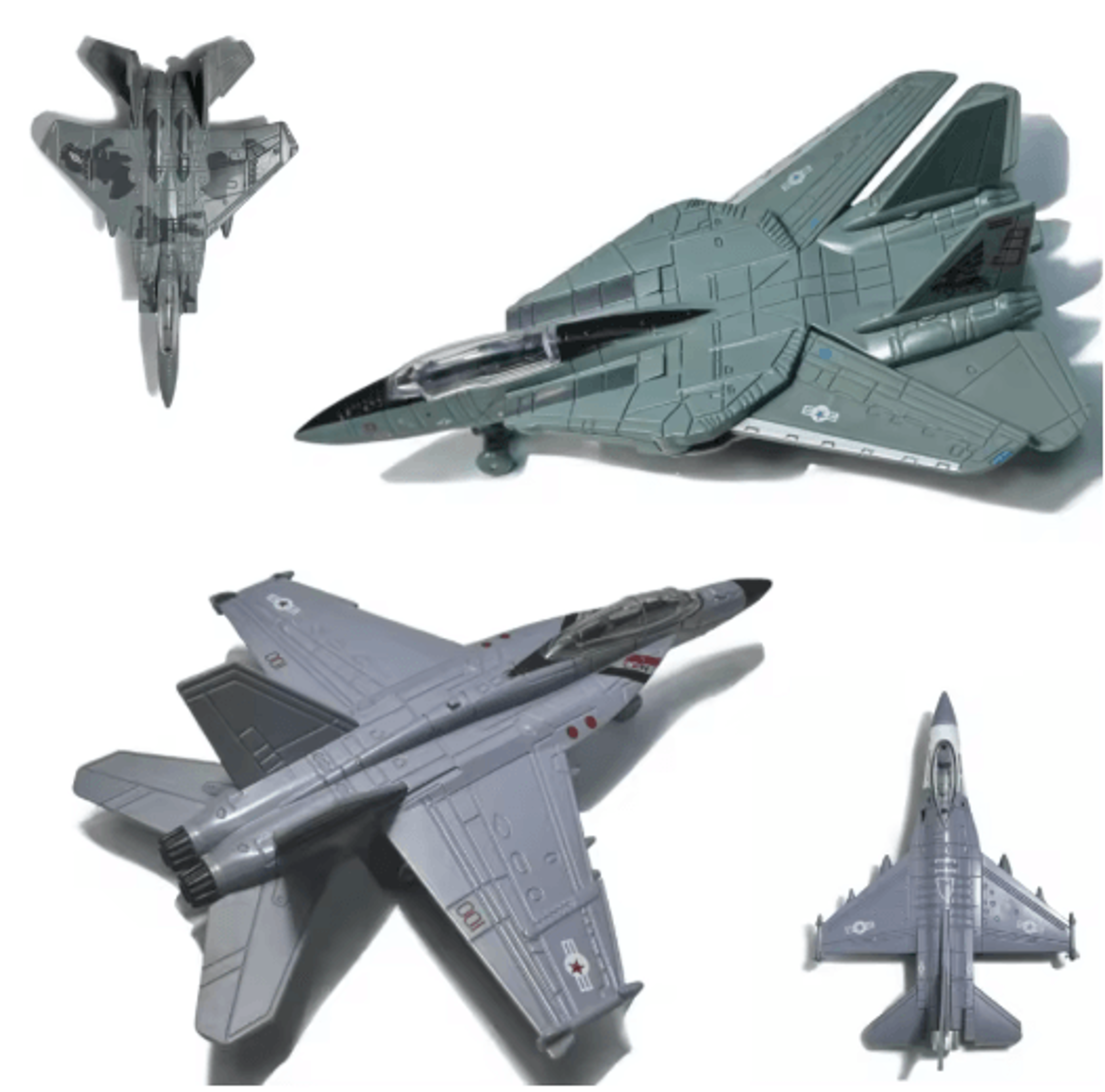 Simulation Alloy Aircraft Model Manual Rebound Inertia Plane Collectible Toy 8
