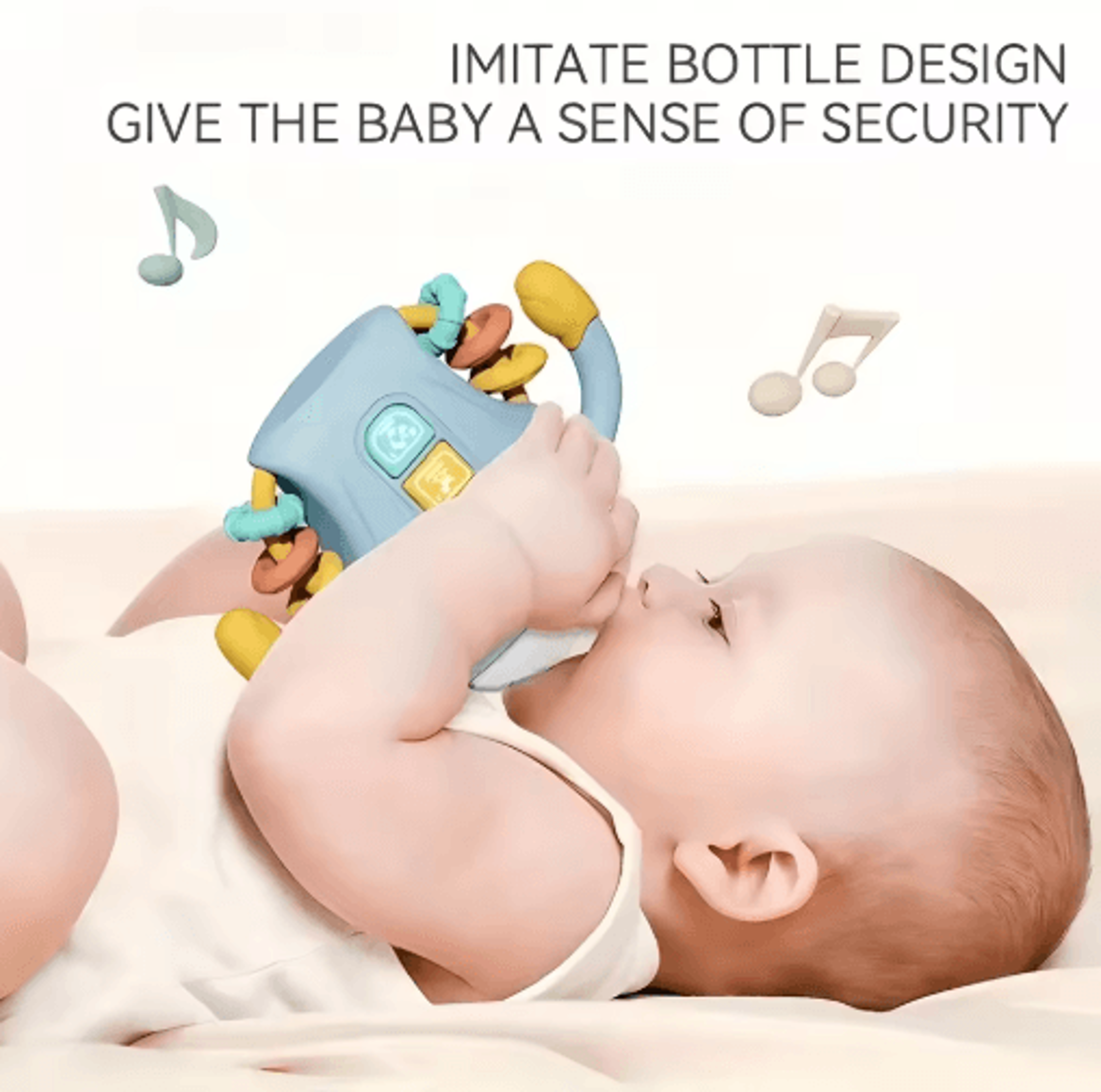 Electronic Baby Bottle Toy With Music English Words Rattle Learning Toy 18 Months 5
