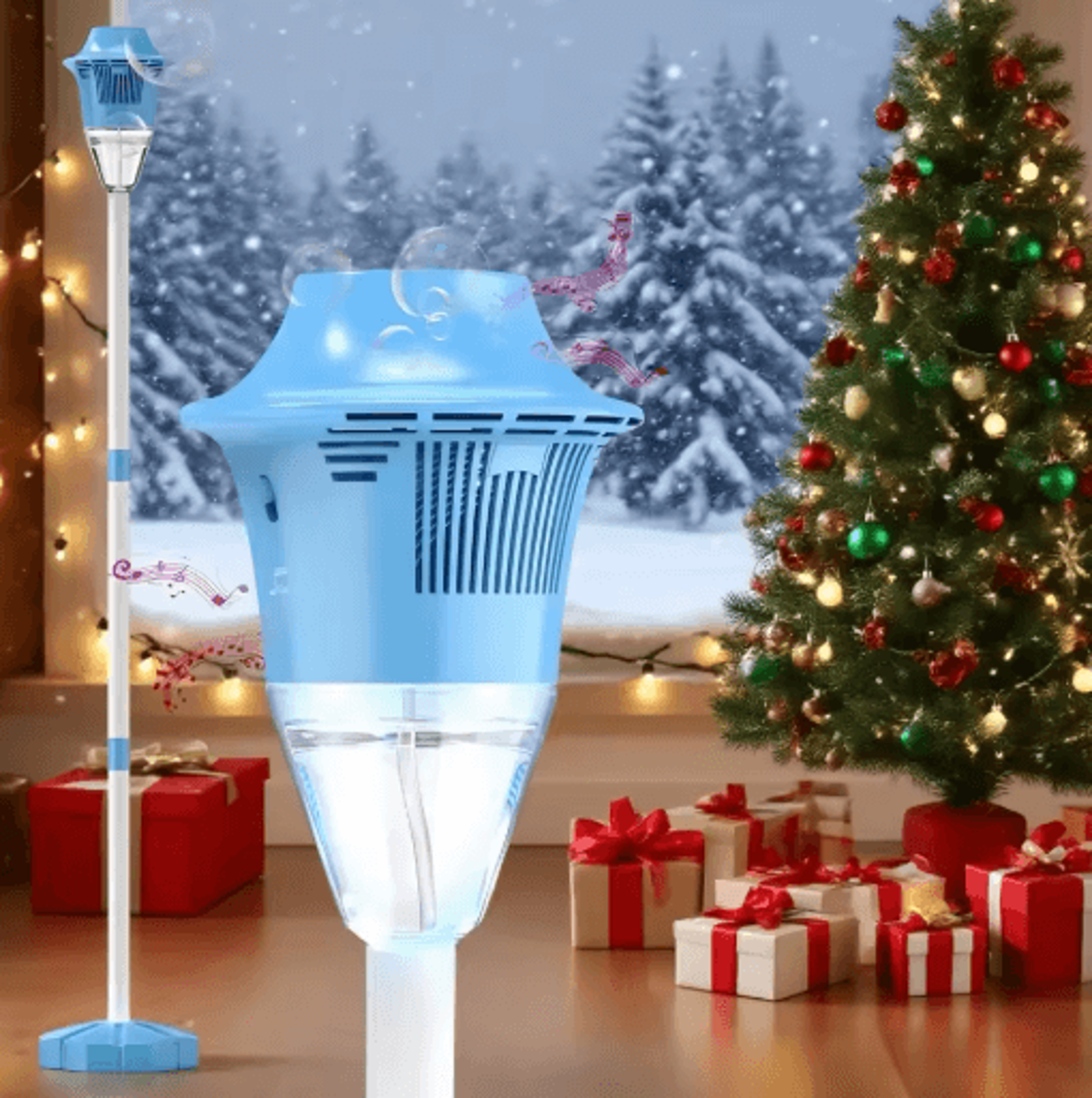 Christmas Bubble Stand Machine For Kids 47 Inch Automatic Bubble Maker With Rechargeable Battery 1