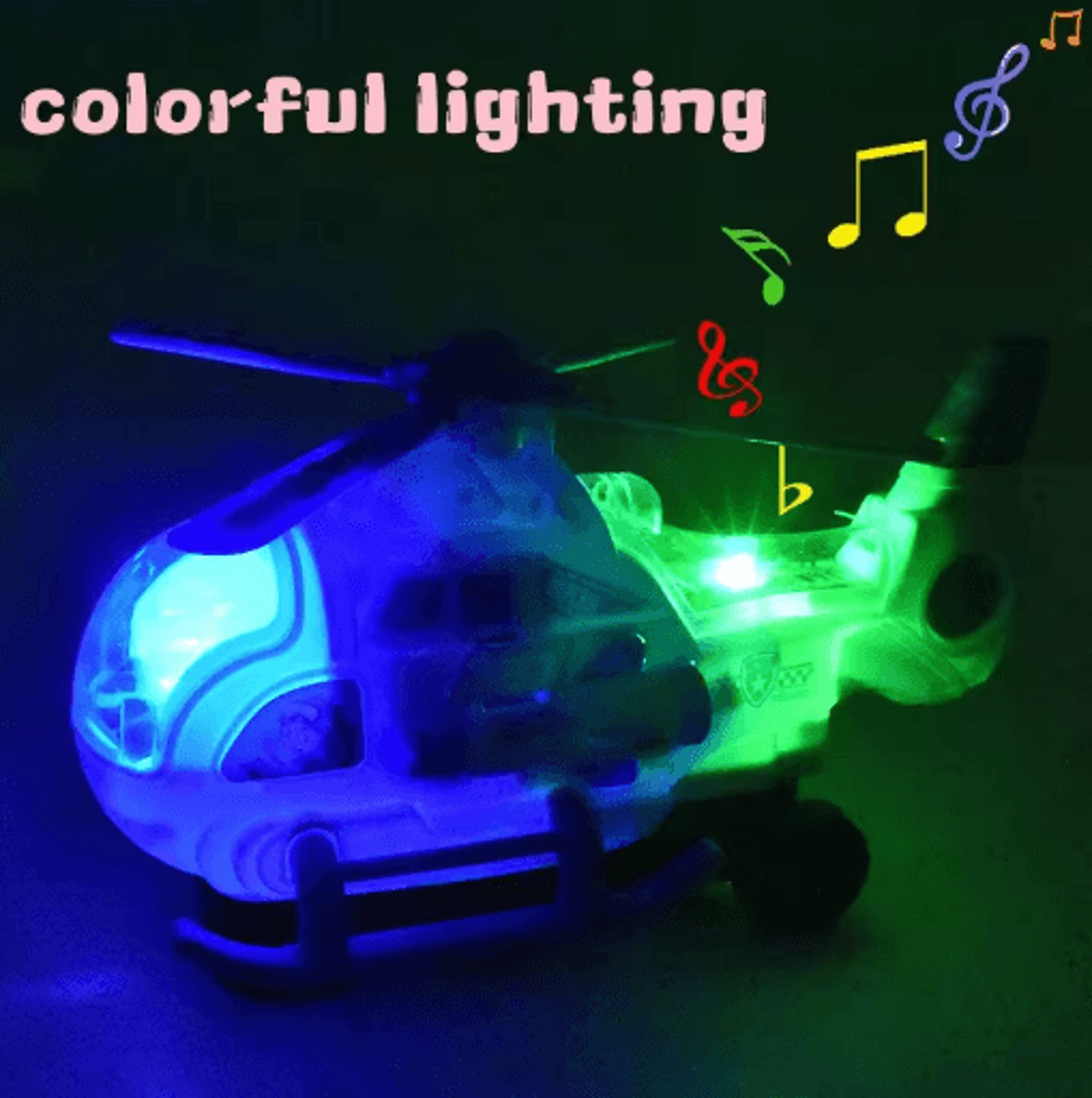 Electric Helicopter Toy For Kids 360 Rotating Light Music Aircraft Ages 3 6