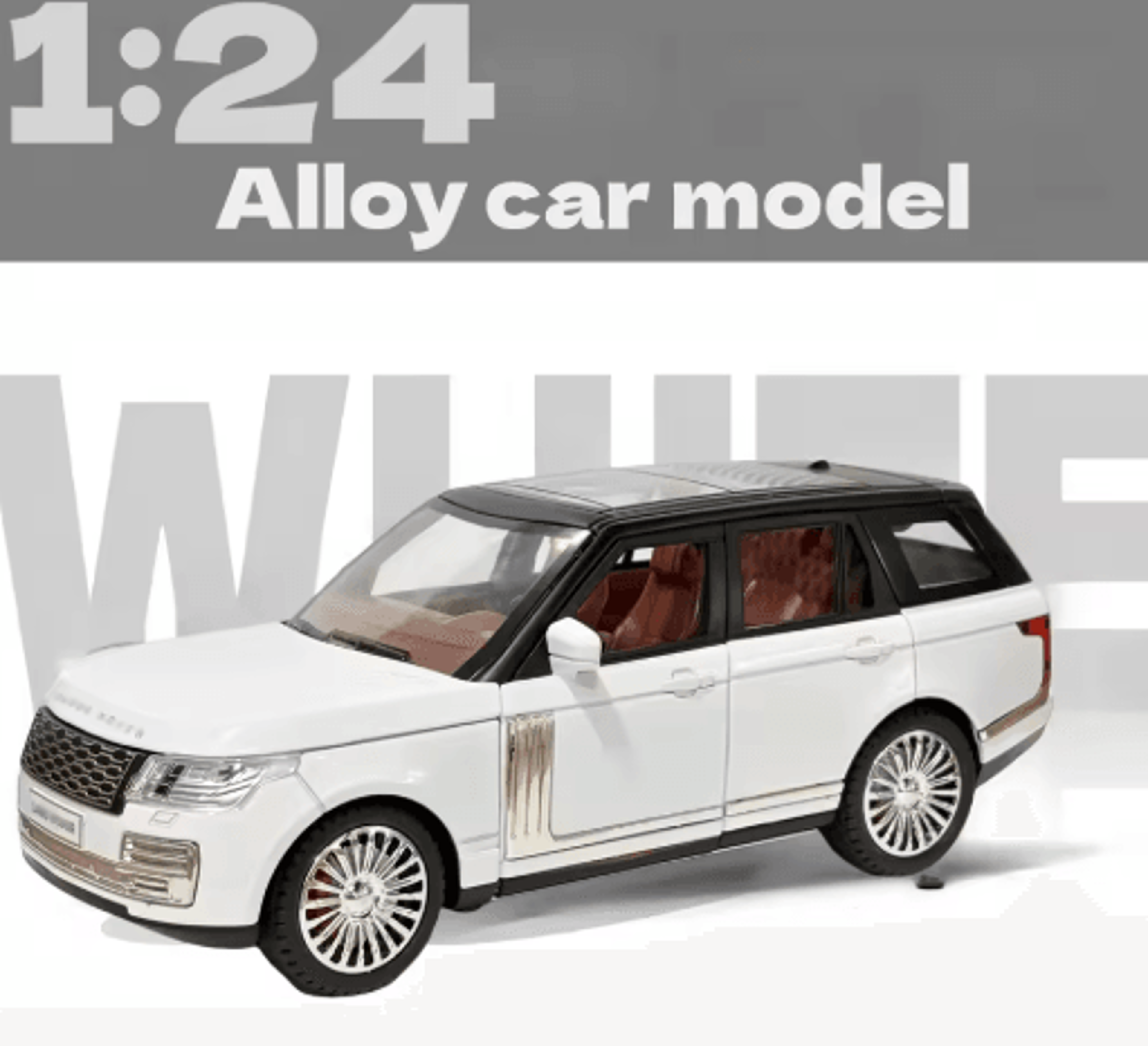 1 24 Scale Zinc Alloy Diecast Car Model With Opening Doors Inertia Pull Back Collectible 0