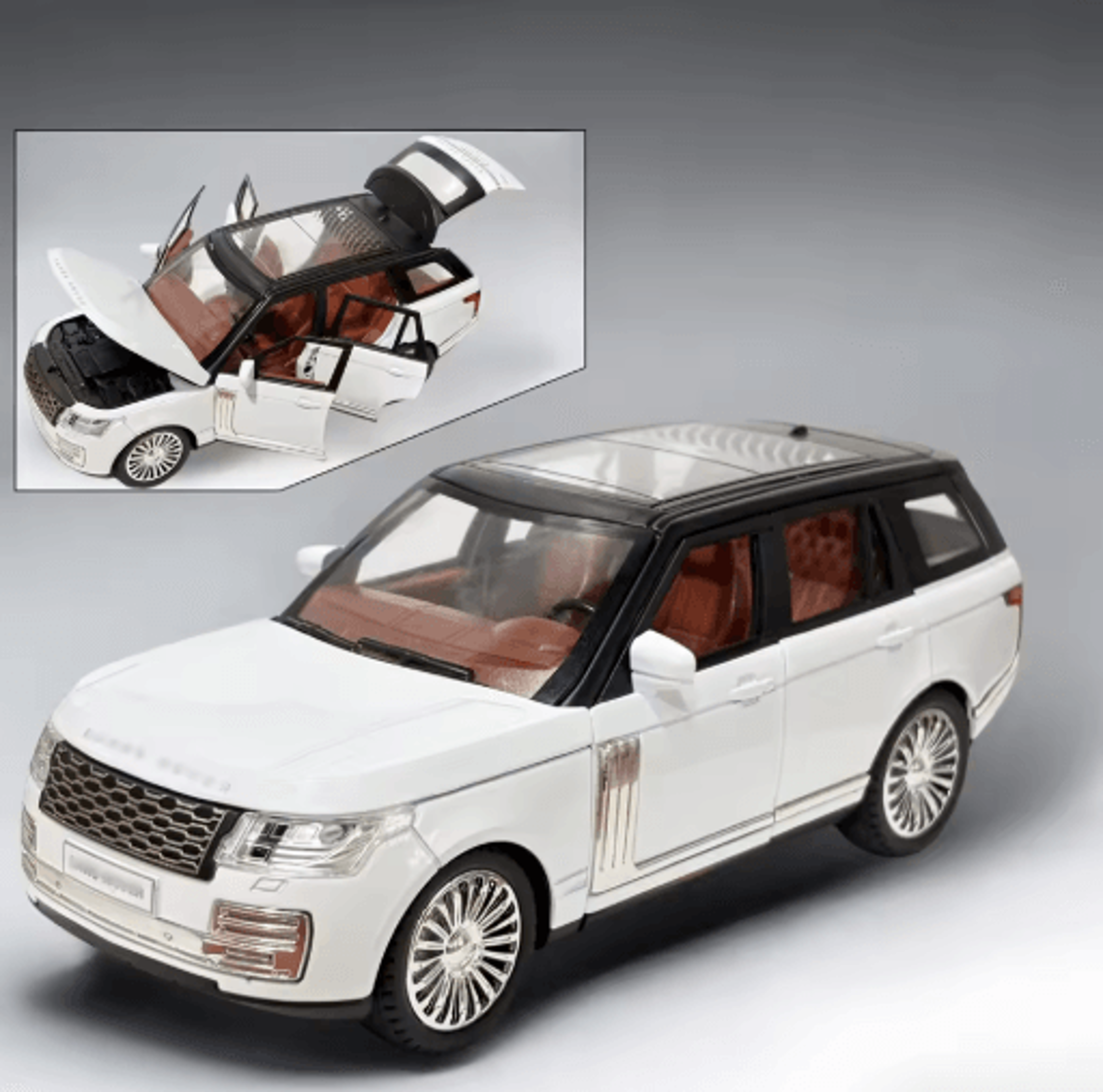 1 24 Scale Zinc Alloy Diecast Car Model With Opening Doors Inertia Pull Back Collectible 8