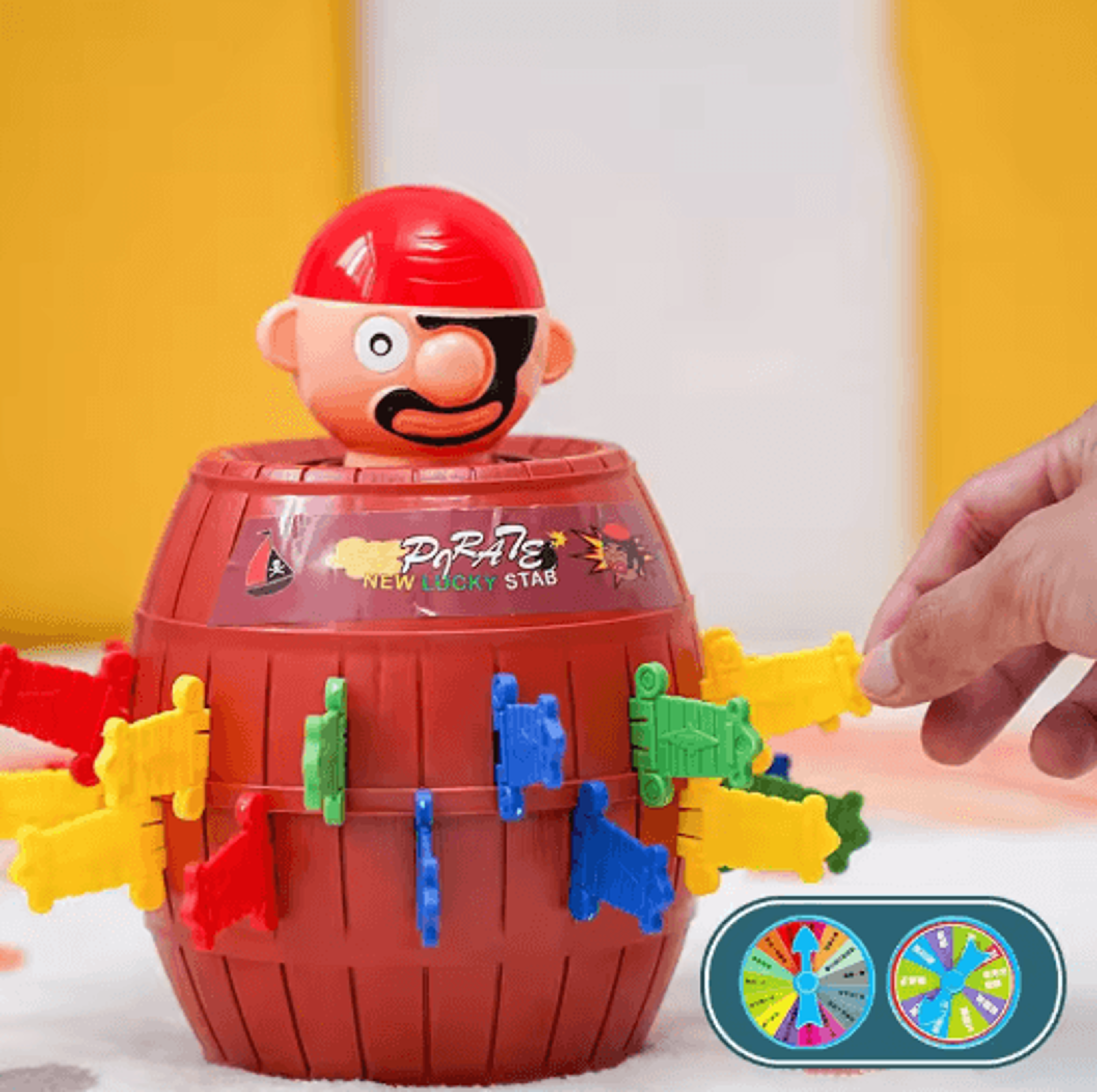 Pirate Barrel Sword Game For Kids Interactive Wooden Prank Board Game 0