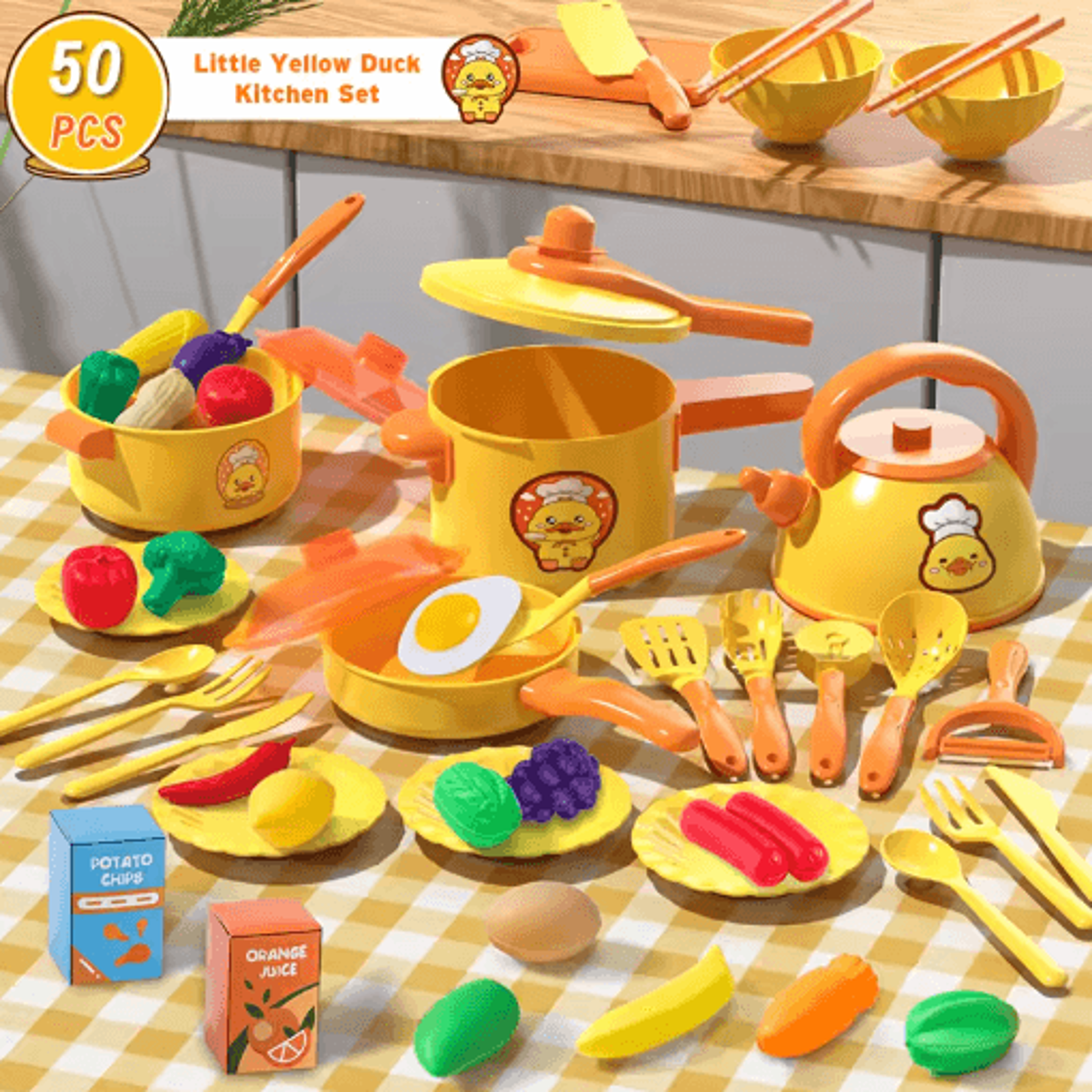 Childrens Play Kitchen Set With Induction Cooker Complete Pretend Cooking Toy For Girls 1