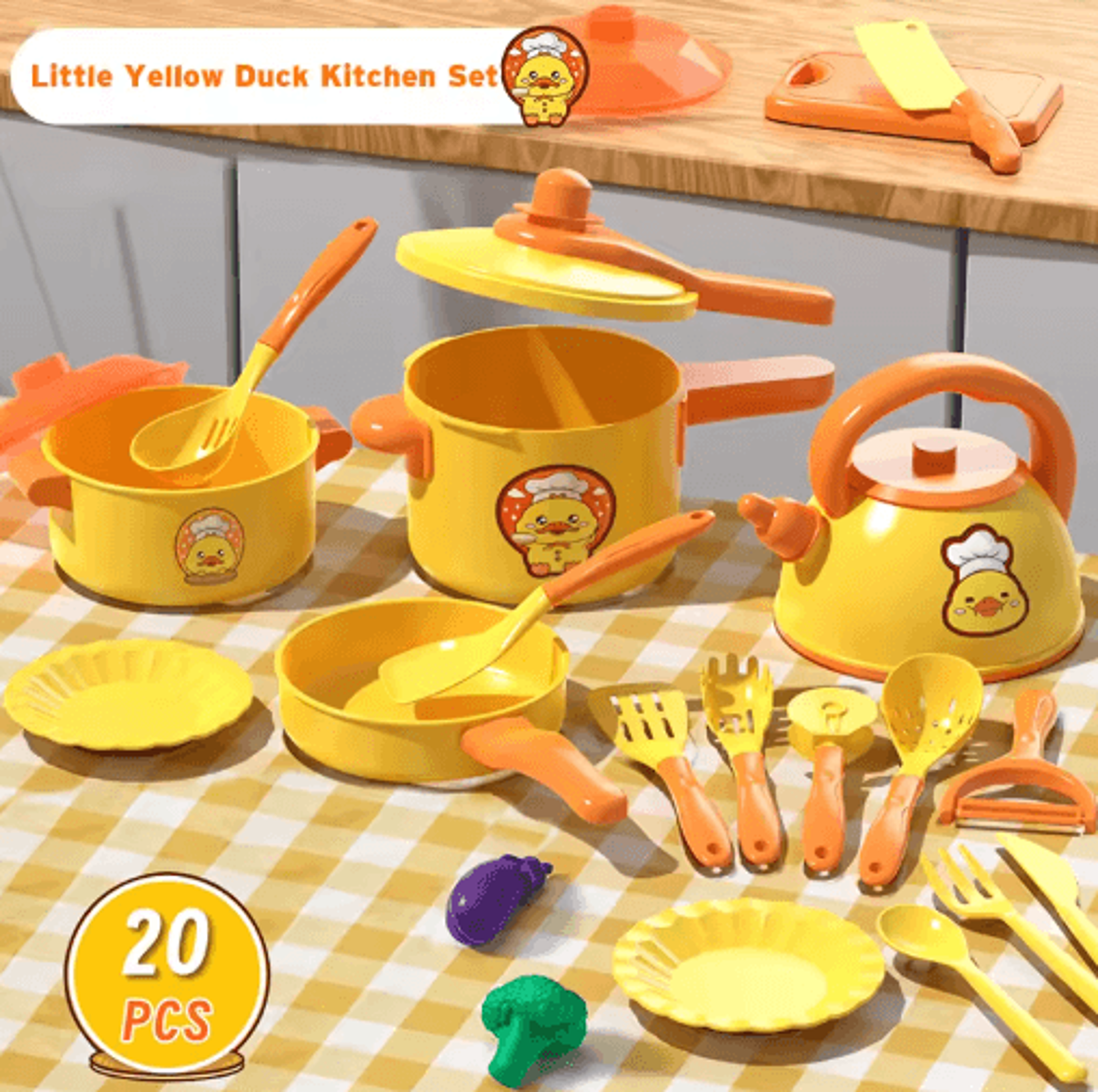 Childrens Play Kitchen Set With Induction Cooker Complete Pretend Cooking Toy For Girls 3