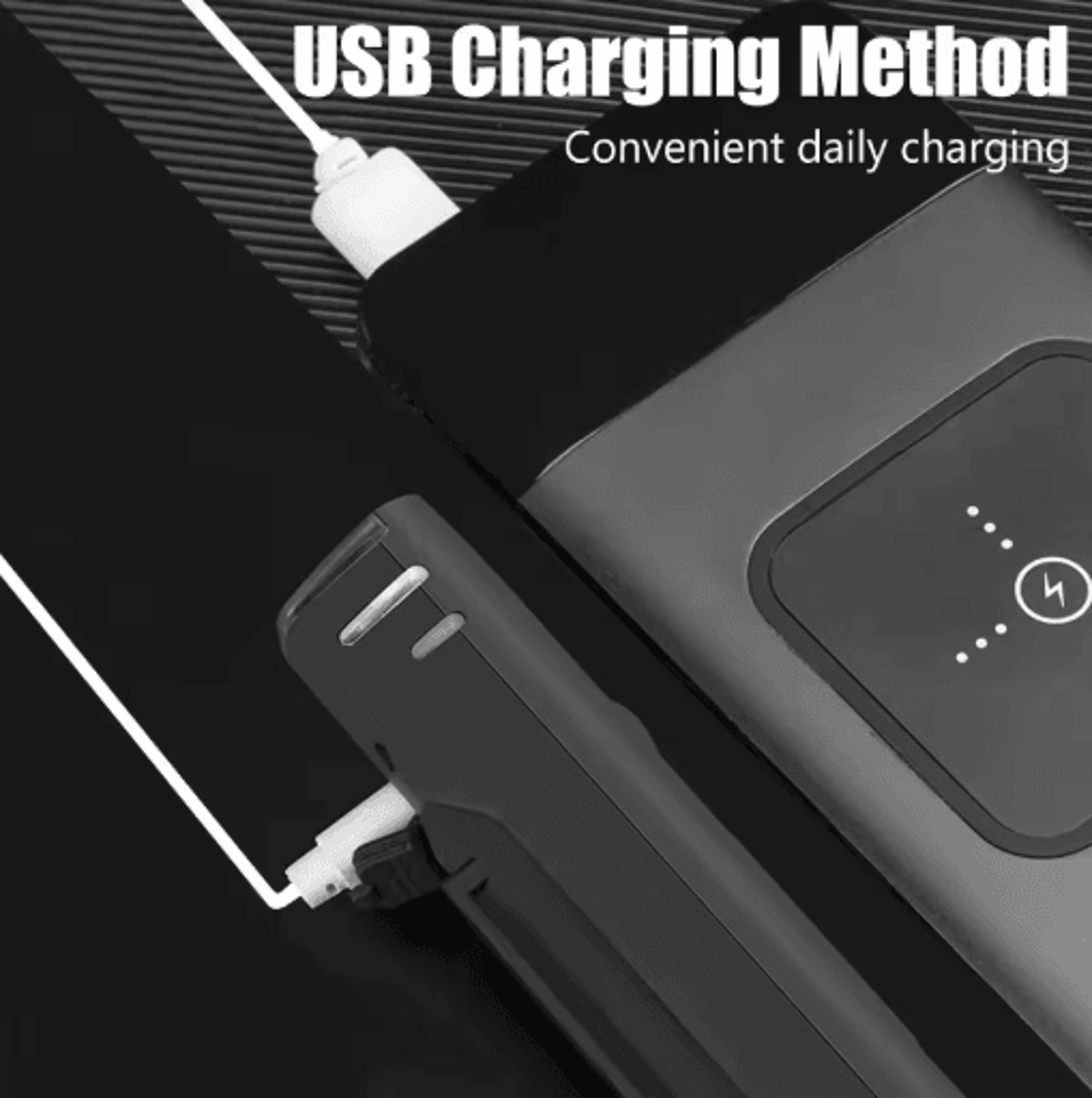 1000LM USB Rechargeable Bicycle Light Set High Brightness LED Front Headlight Rear Safety Lamp 3