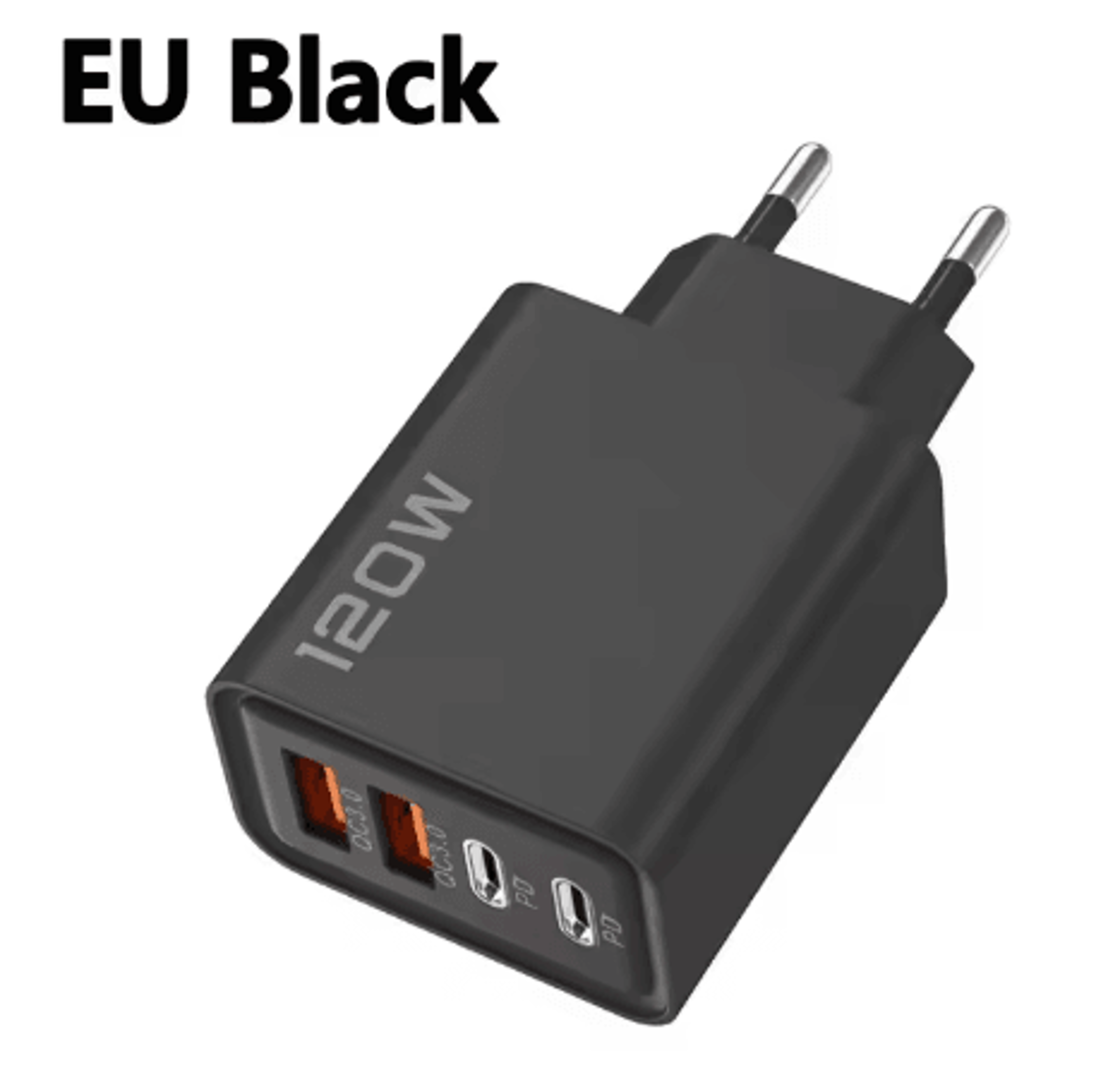 120W 4 Port USB C Fast Charger PD Quick Charge 30 Power Adapter For Phones Tablets 8