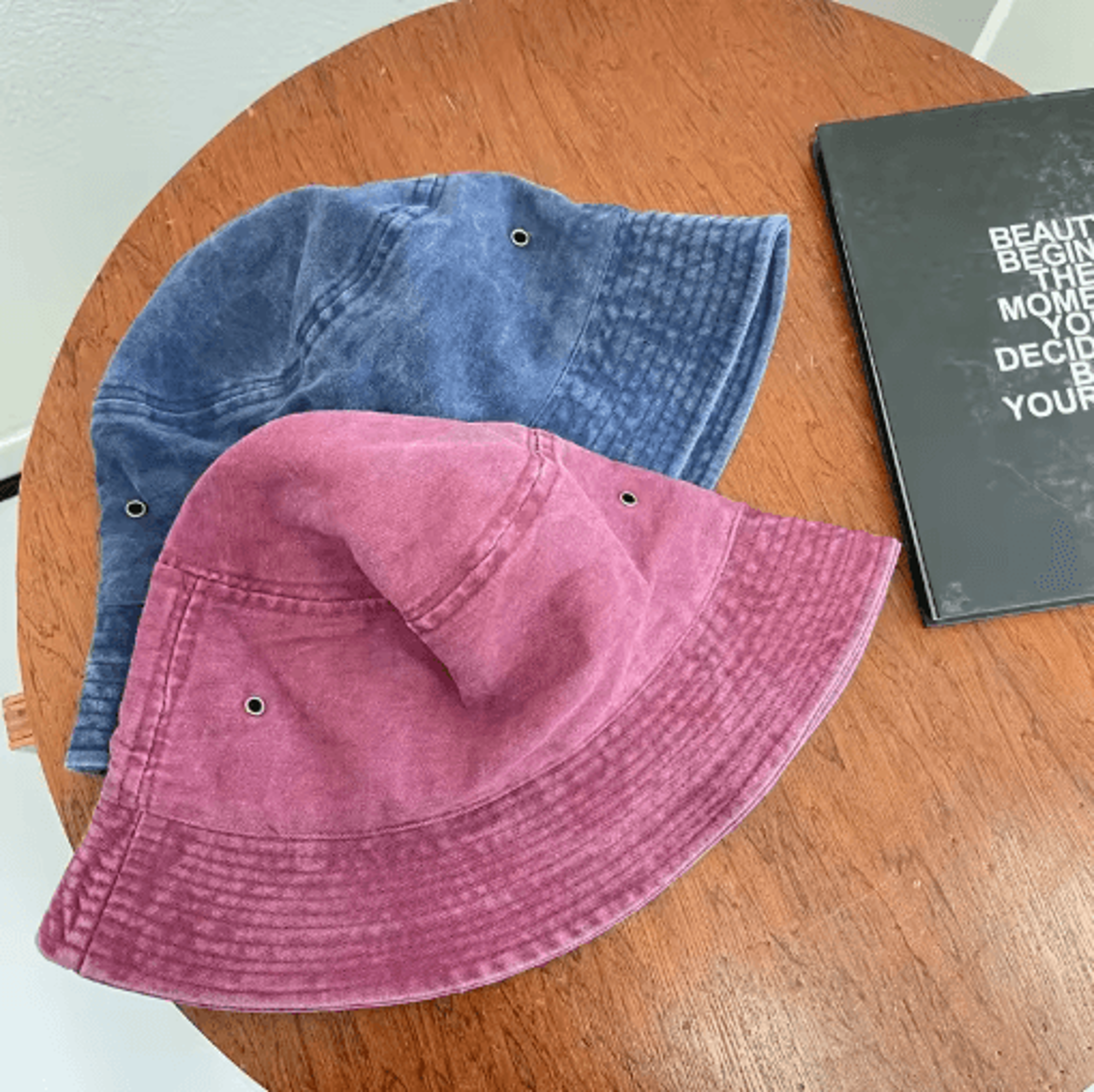 Retro Washed Fisherman Hat Vintage Breathable Bucket Hat For Couples Spring Summer 7