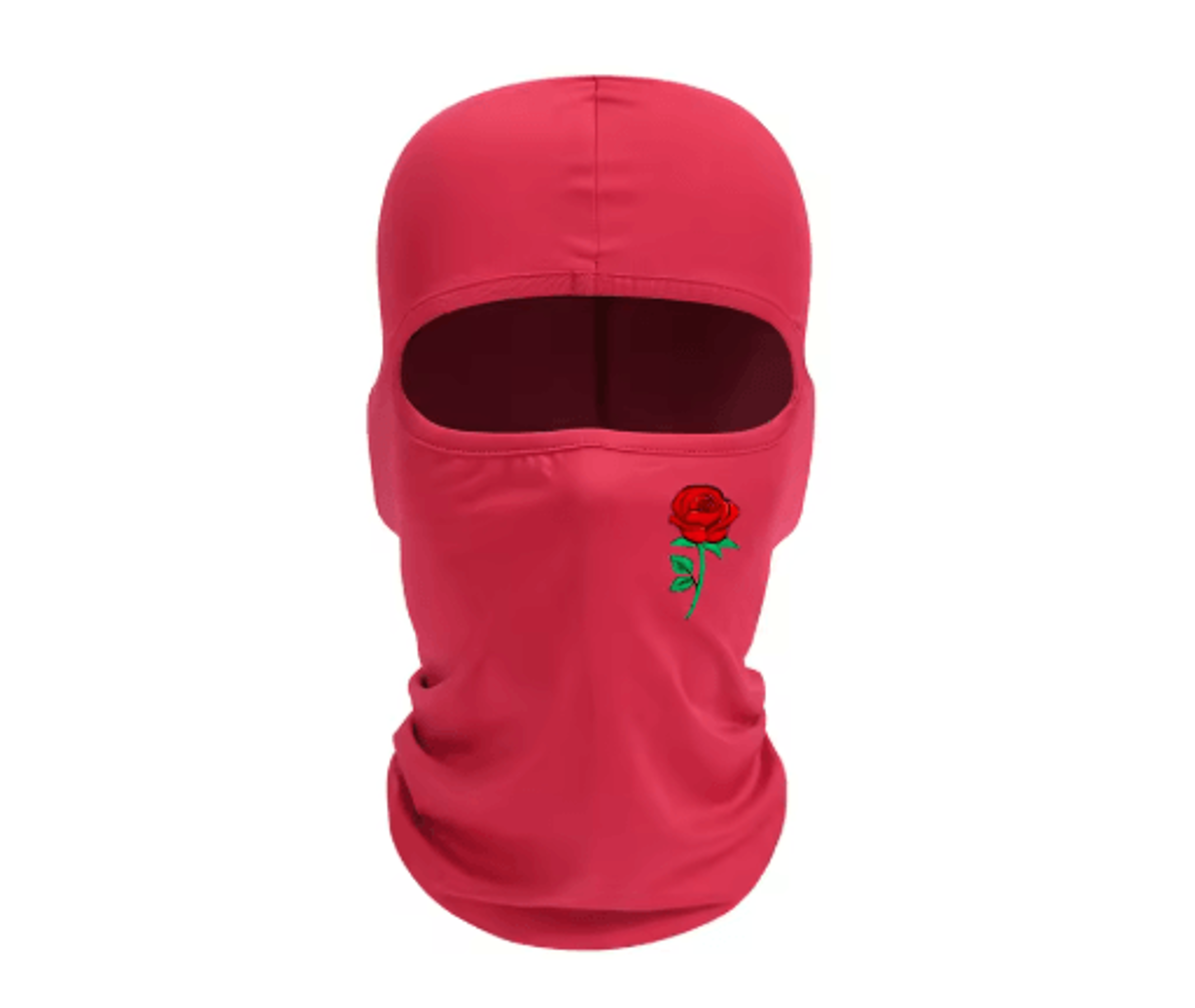 Rose Print Balaclava Ski Mask Windproof Sun Resistant Face Cover For Cycling And Travel 3