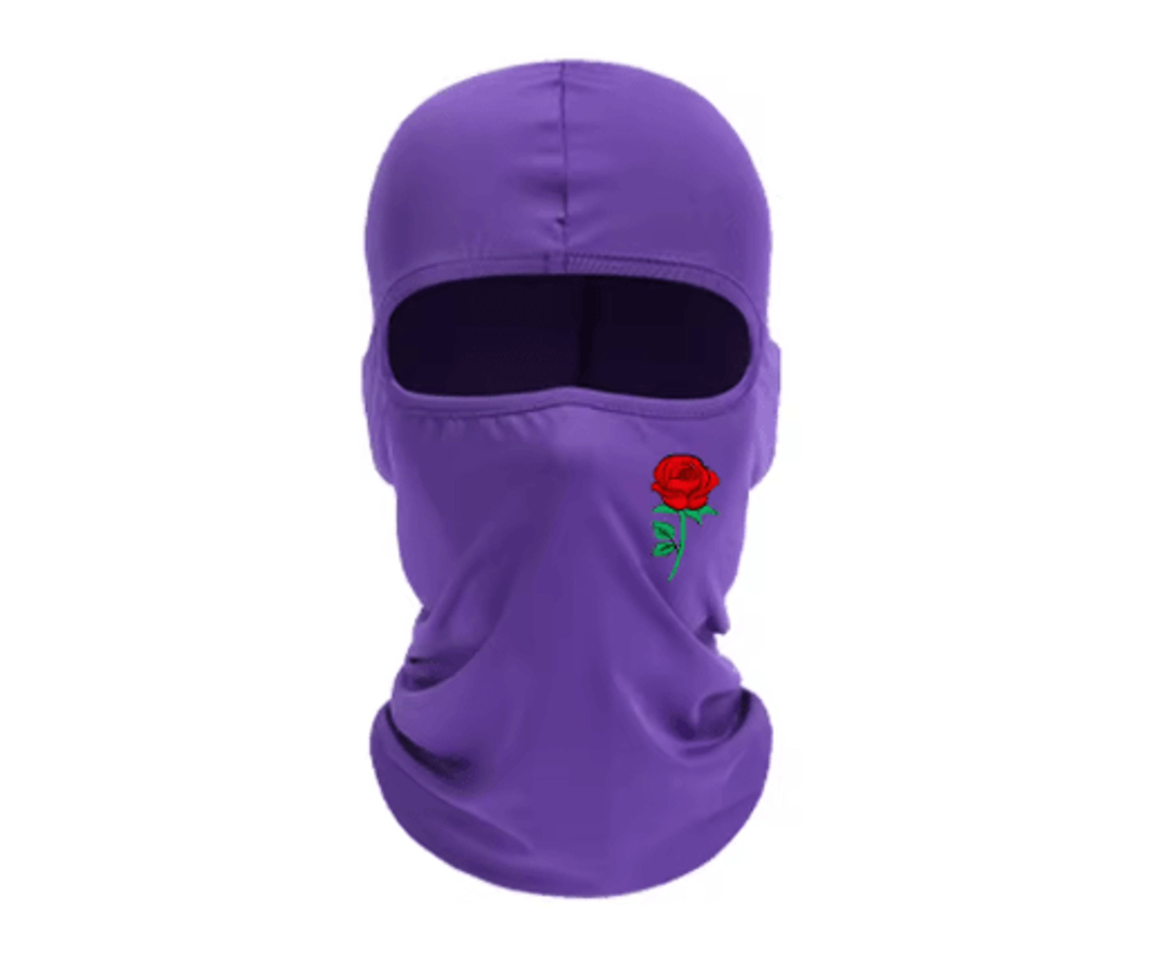Rose Print Balaclava Ski Mask Windproof Sun Resistant Face Cover For Cycling And Travel 5